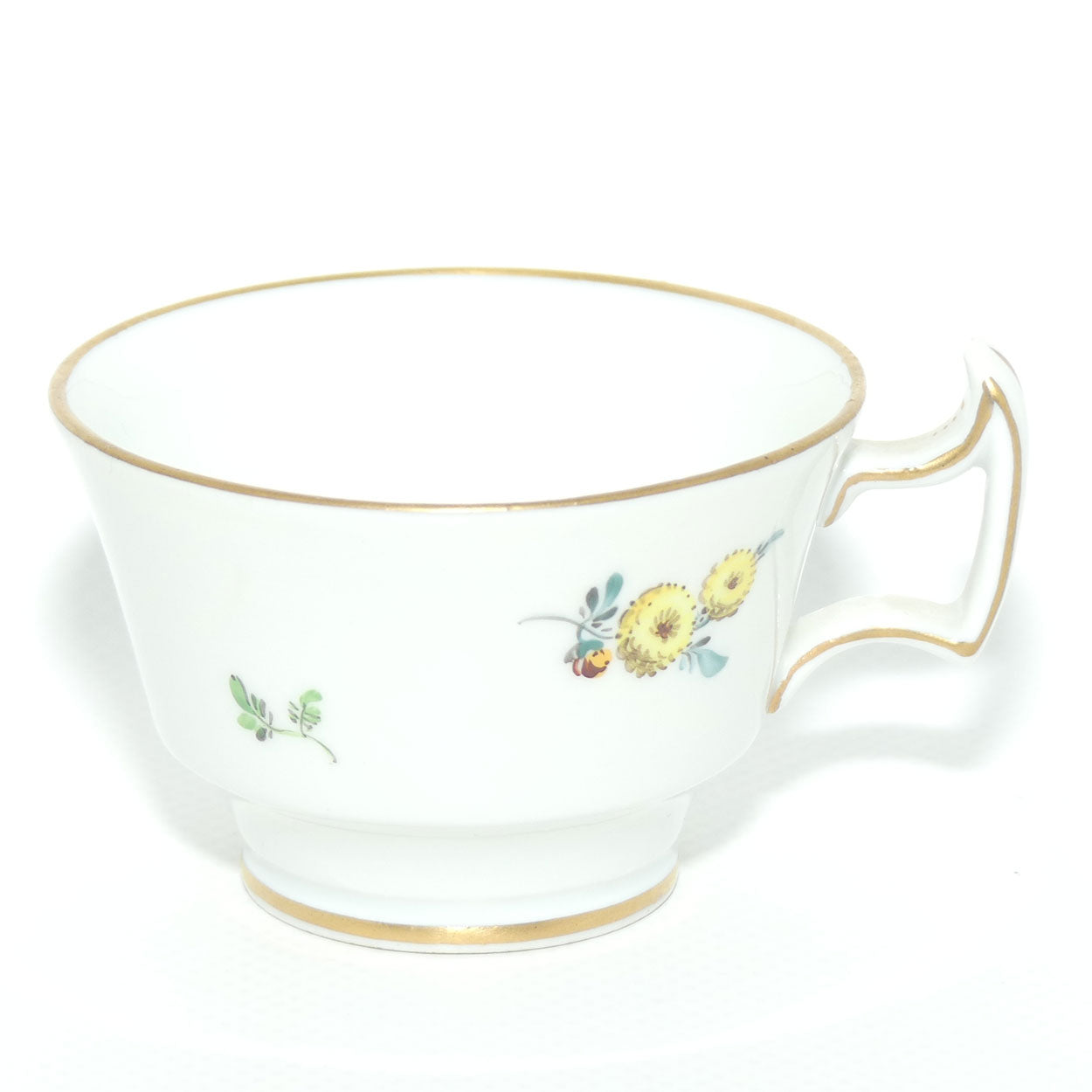 Meissen Hand decorated small demi tasse cup and saucer