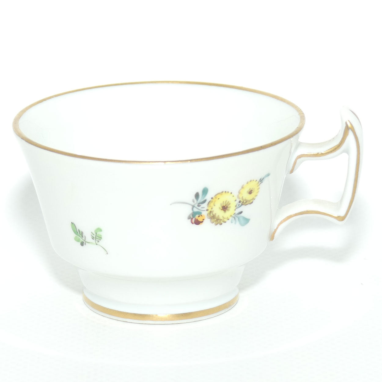 Meissen Hand decorated small demi tasse cup and saucer