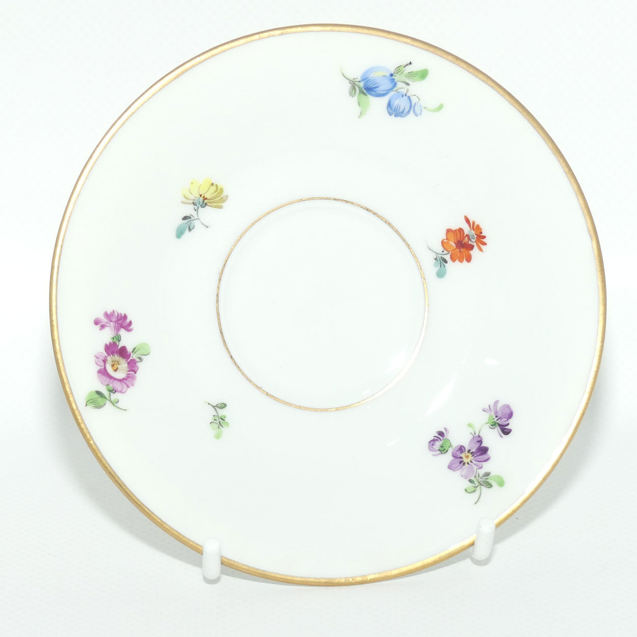 Meissen Hand decorated small demi tasse cup and saucer