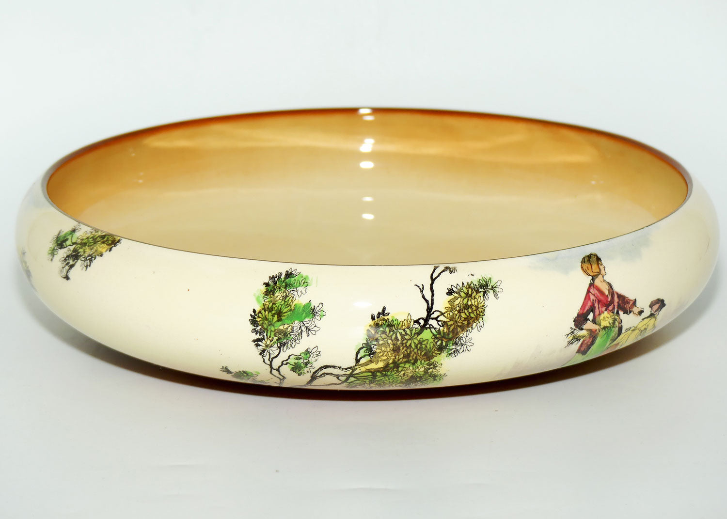 Royal Doulton Gleaners and Gypsies floating flower bowl D4983