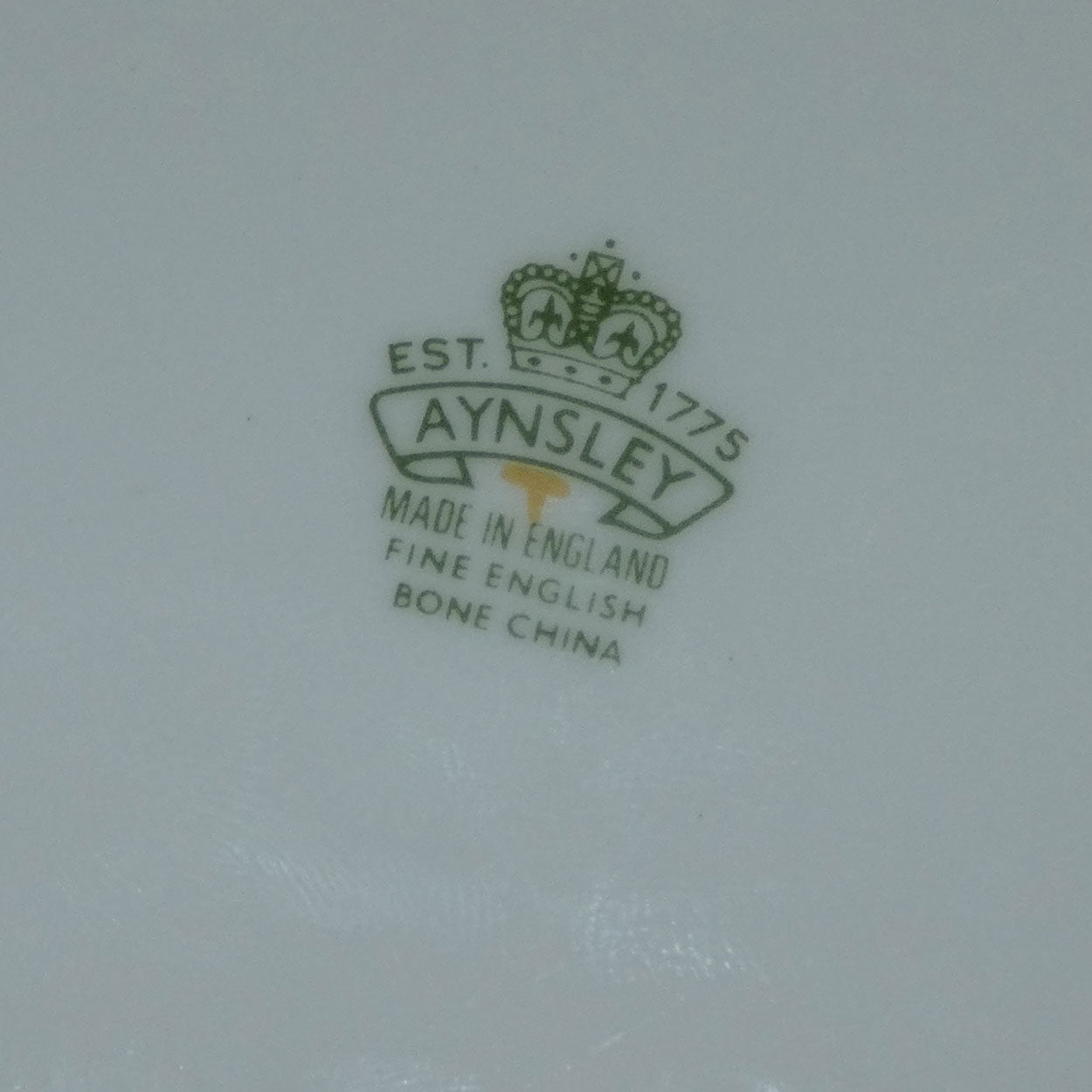 Aynsley Fruit Orchard Gold fluted shape plate D Jones