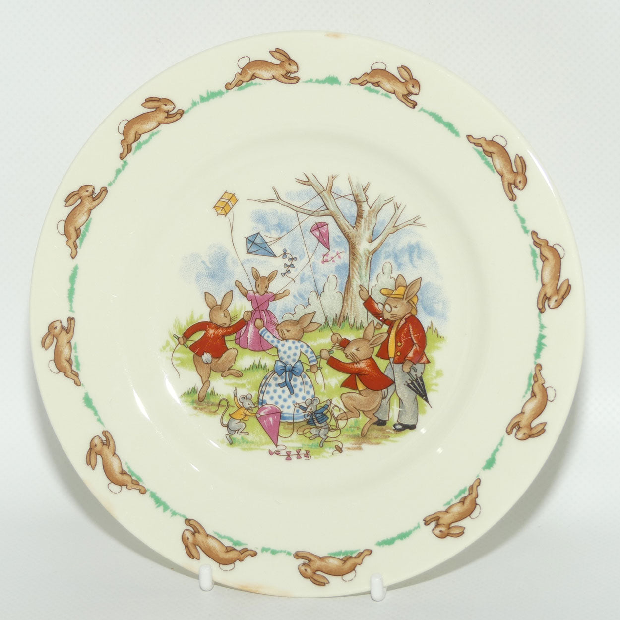 Royal Doulton Bunnykins Flying Kites plate | 16.5cm diam