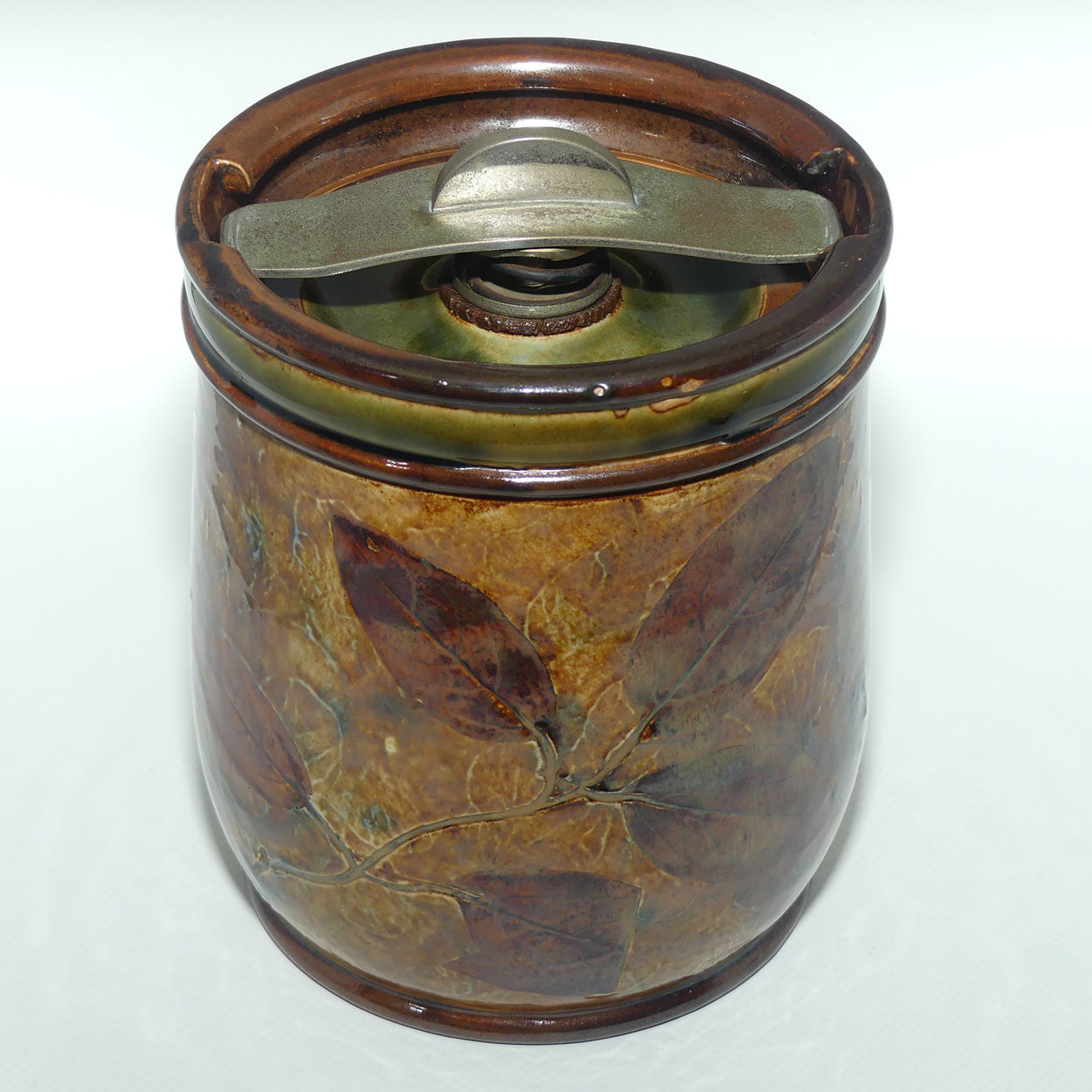 Royal Doulton Lambeth Natural Foliage tobacco jar X8531