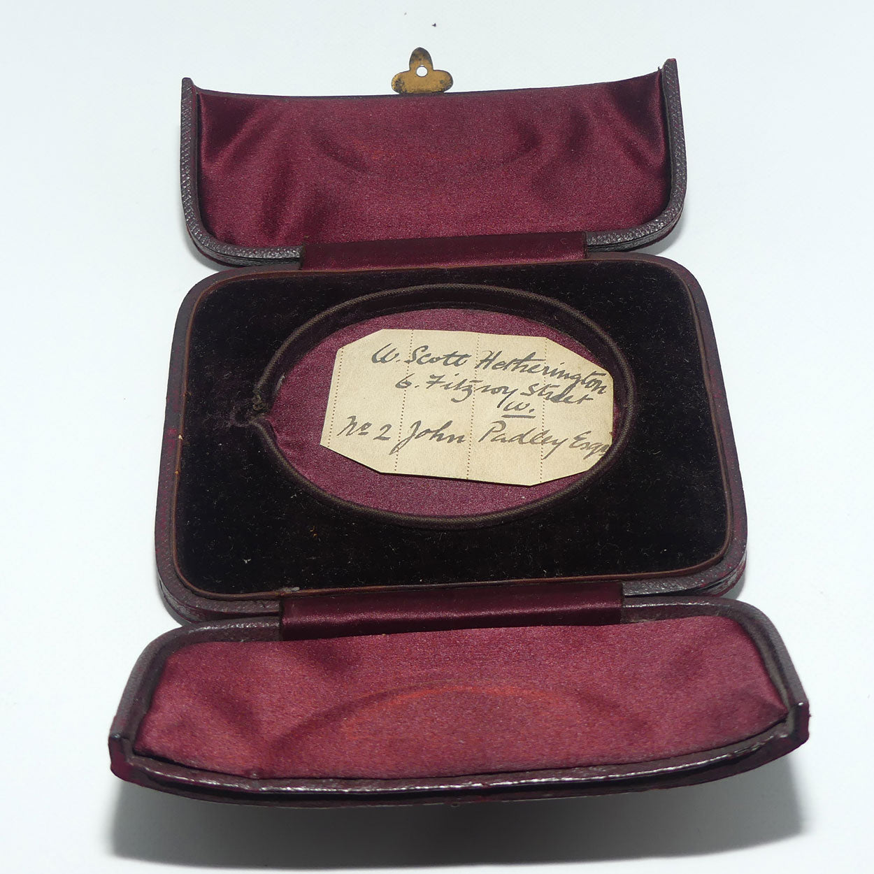 19th Century Framed Miniature Portrait in Folding Leather Case | Walter Francis Scott Hetherington