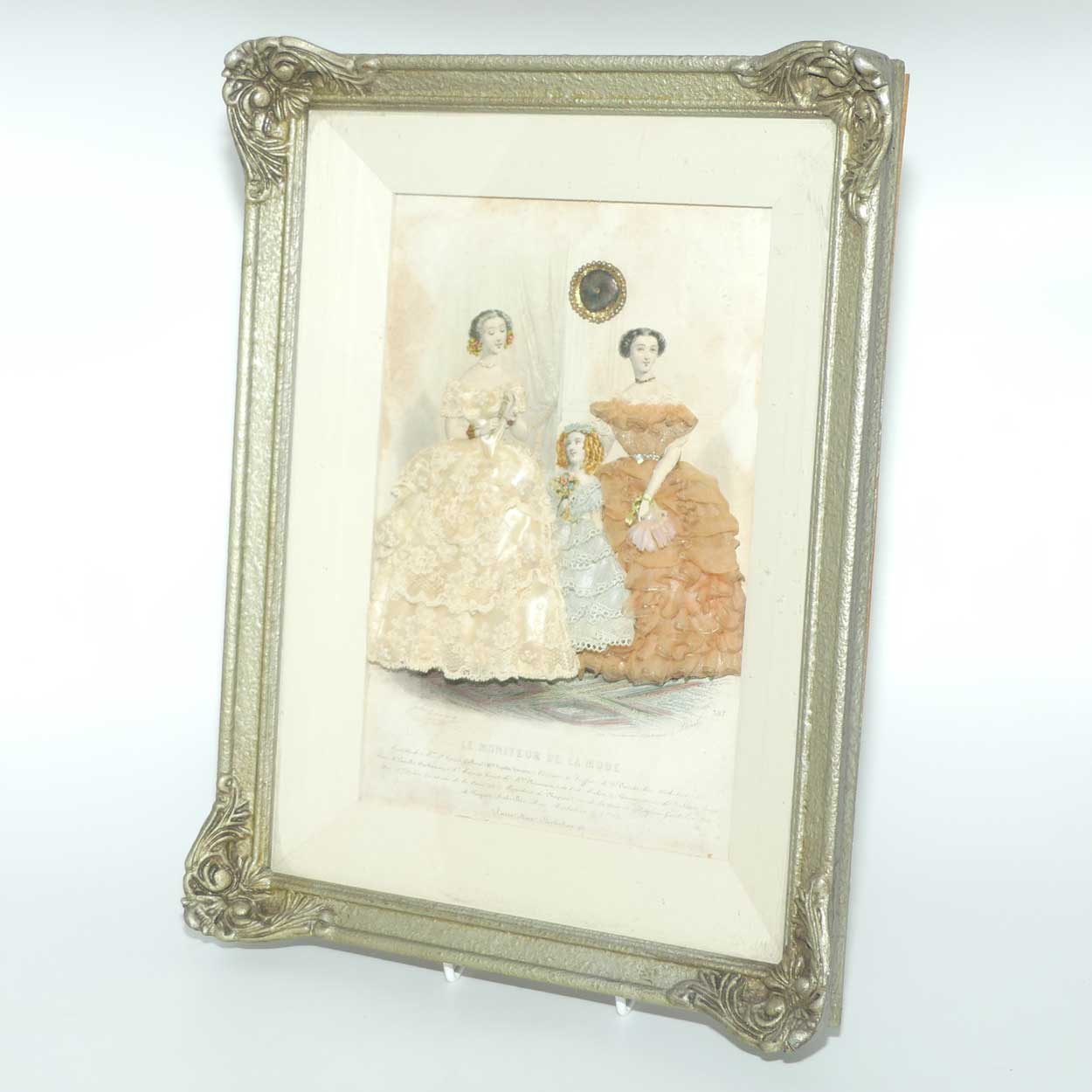 Moniteur de la Mode heavily embellished framed shadow box print | #2