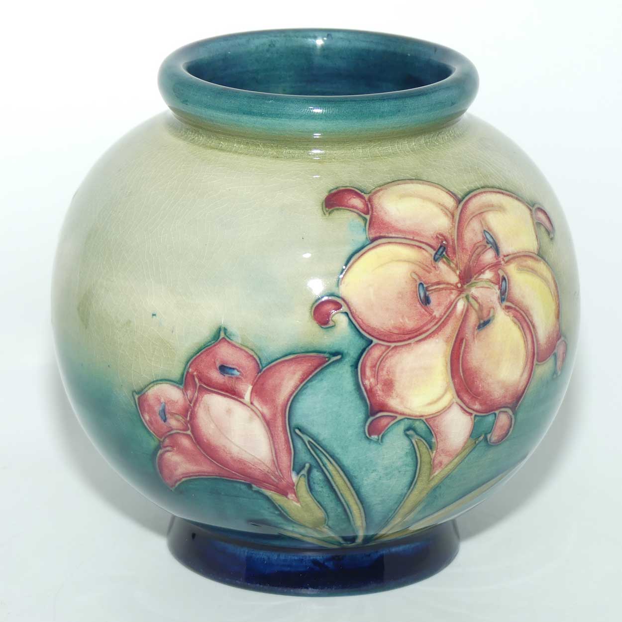 Walter Moorcroft Freesia ball vase