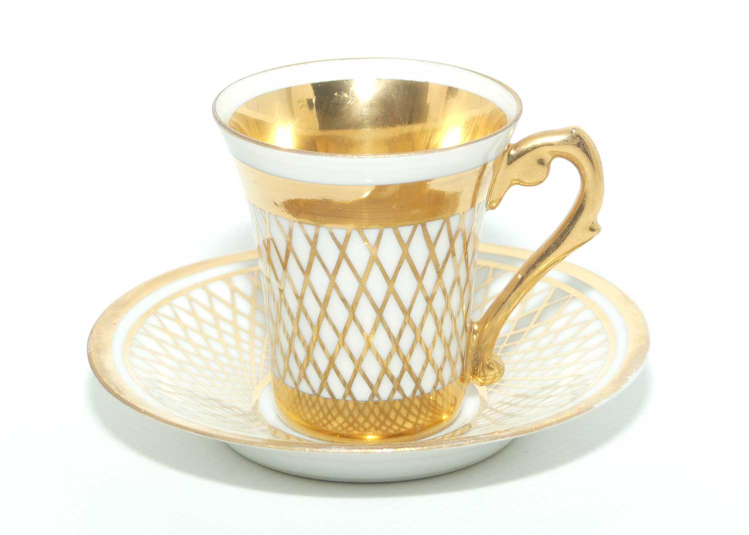 French Gilt Decorated demi tasse cup and saucer | Decor Mein Paris