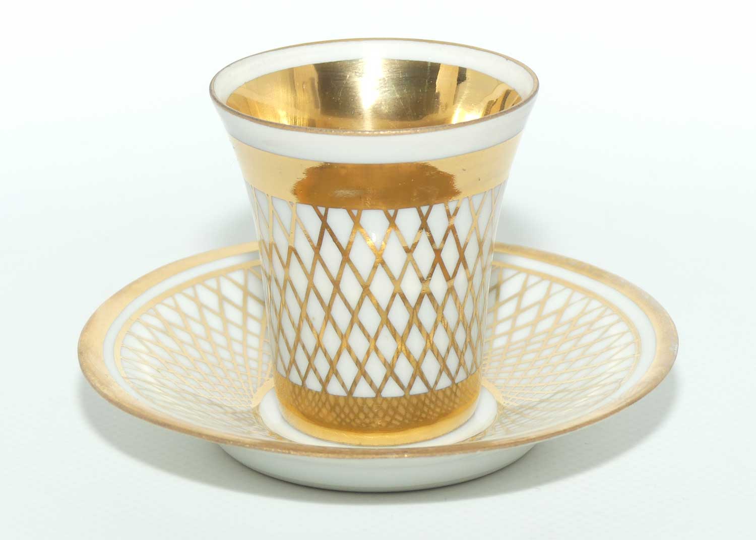 French Gilt Decorated demi tasse cup and saucer | Decor Mein Paris