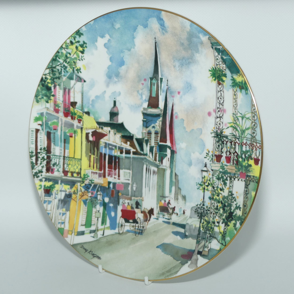 Royal Doulton Dong Kingman plate #2 | French Quarter New Orleans
