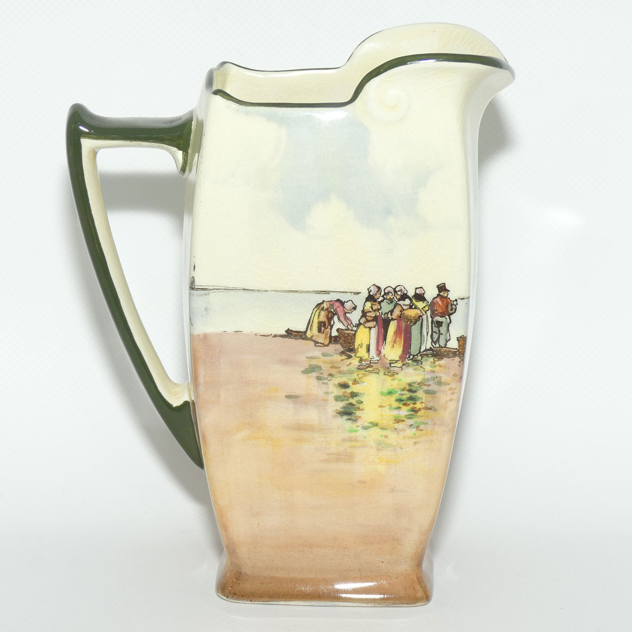 Royal Doulton Fisherfolk A - Brittany large Friar shape jug