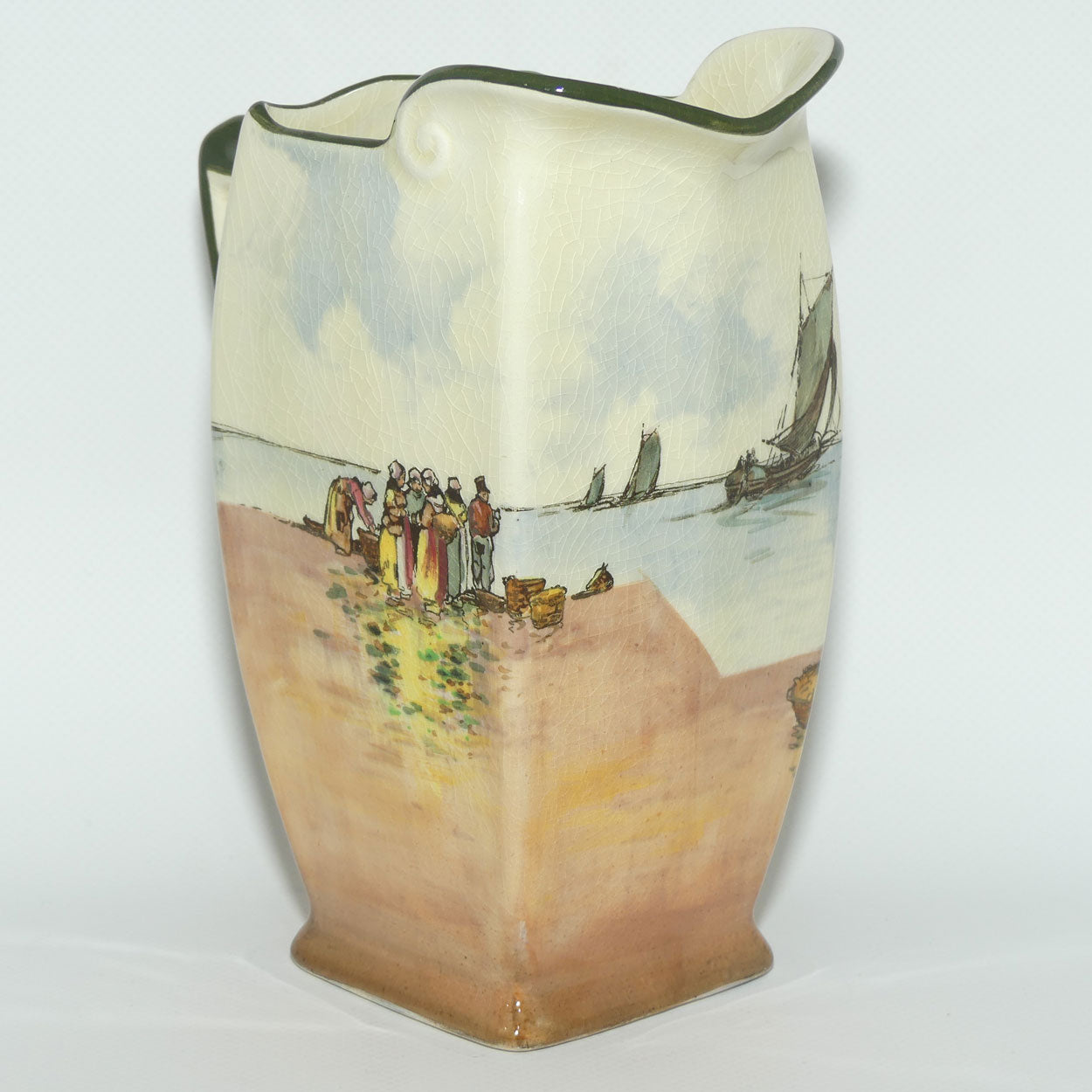 Royal Doulton Fisherfolk A - Brittany large Friar shape jug