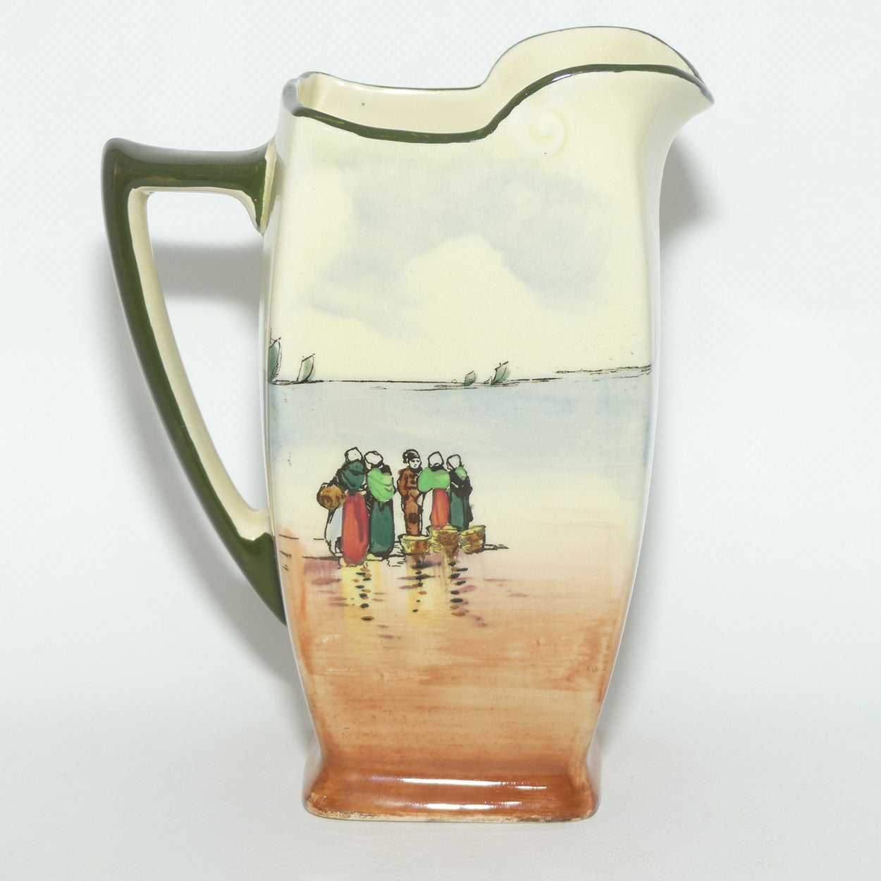 Royal Doulton Fisherfolk A - Brittany medium Friar shape jug D4406