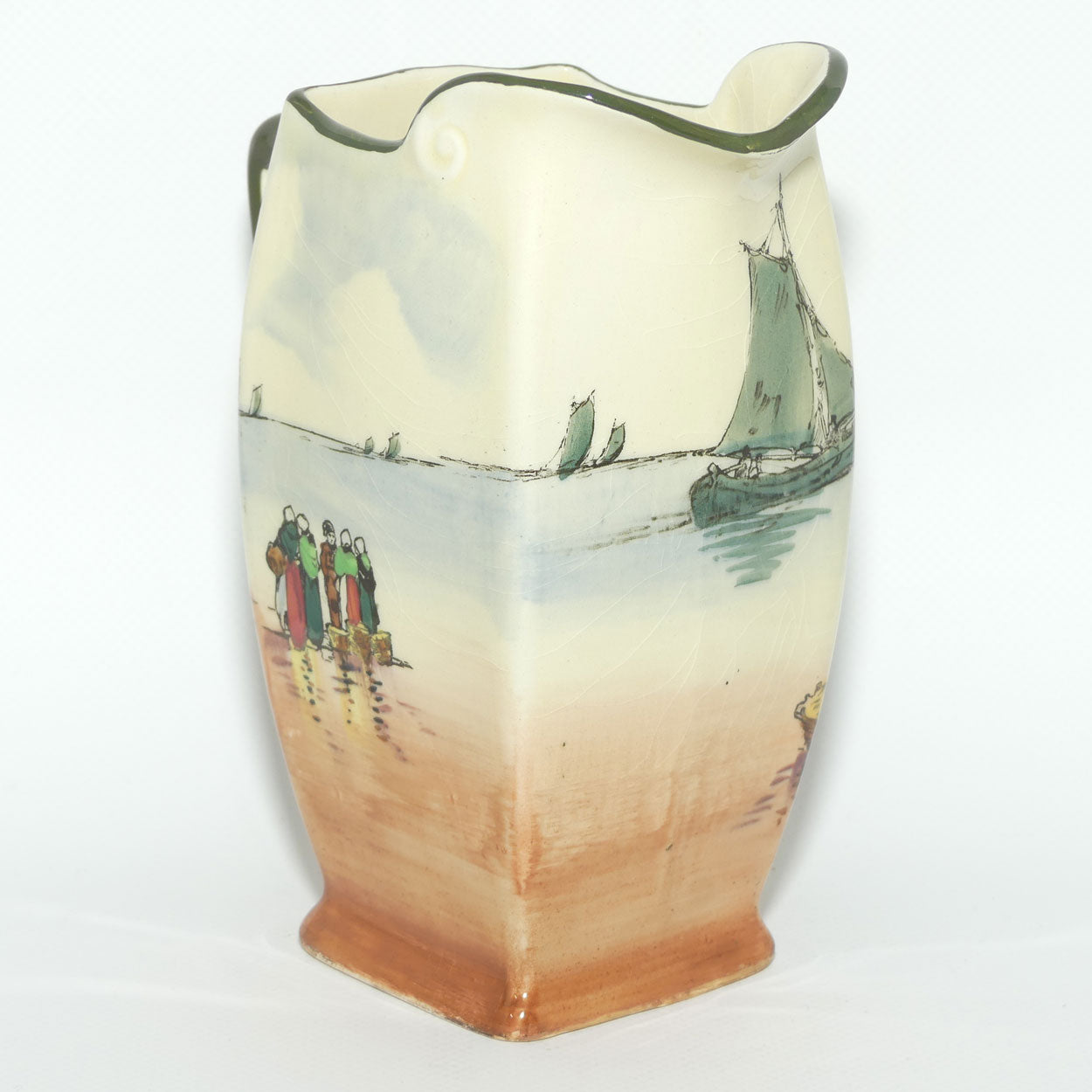 Royal Doulton Fisherfolk A - Brittany medium Friar shape jug D4406