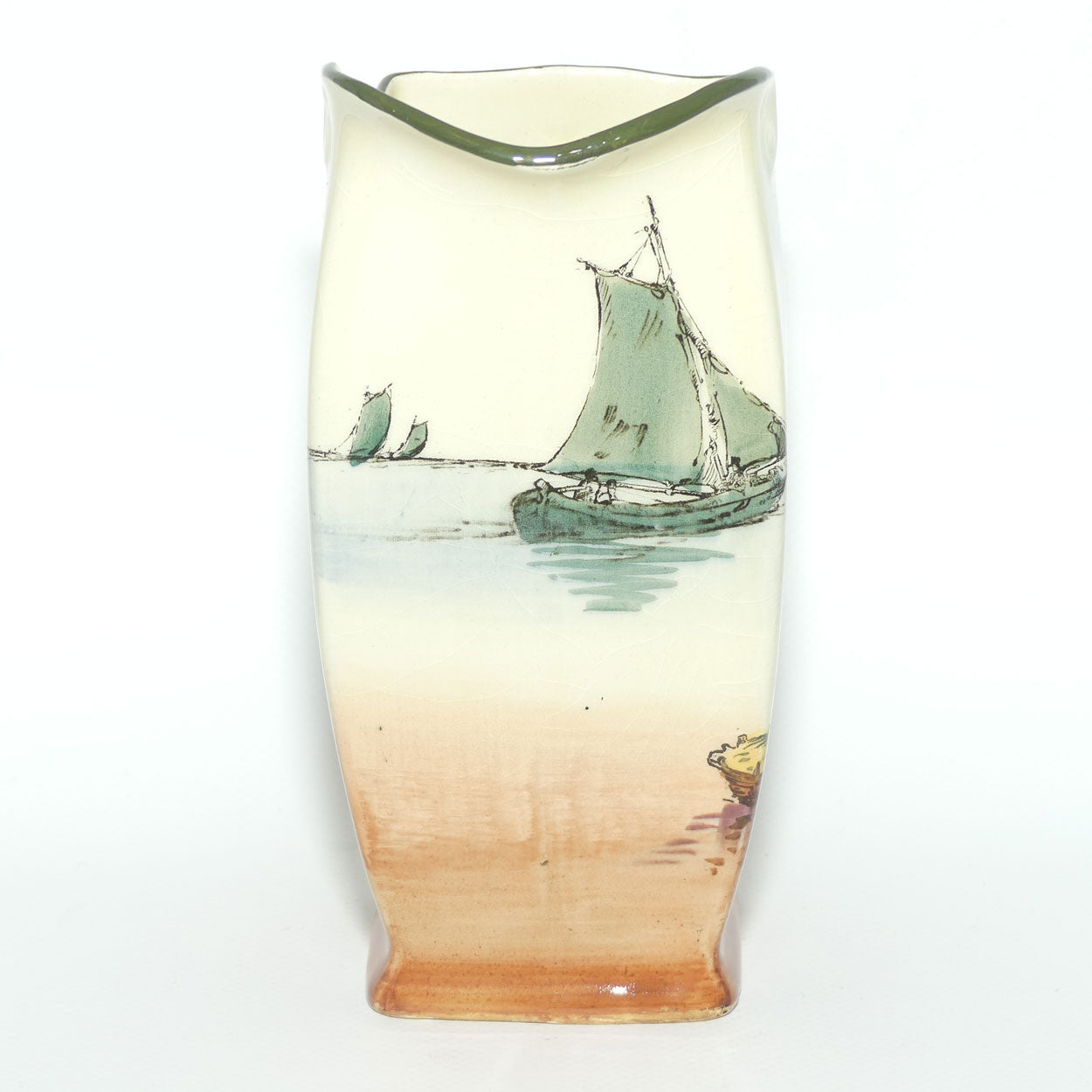 Royal Doulton Fisherfolk A - Brittany medium Friar shape jug D4406