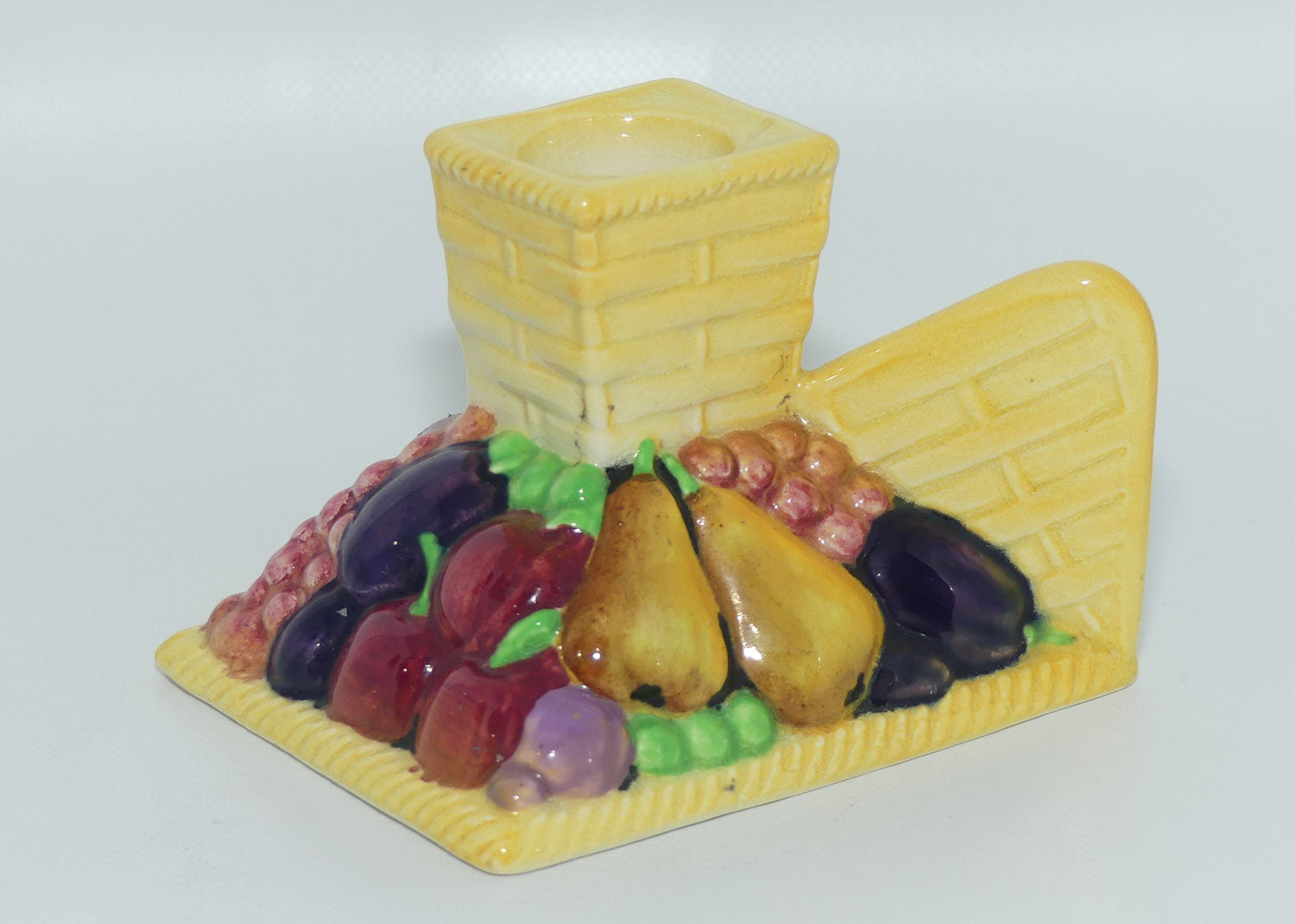 Carlton Ware Embossed Fruit Basket fancy candle stick