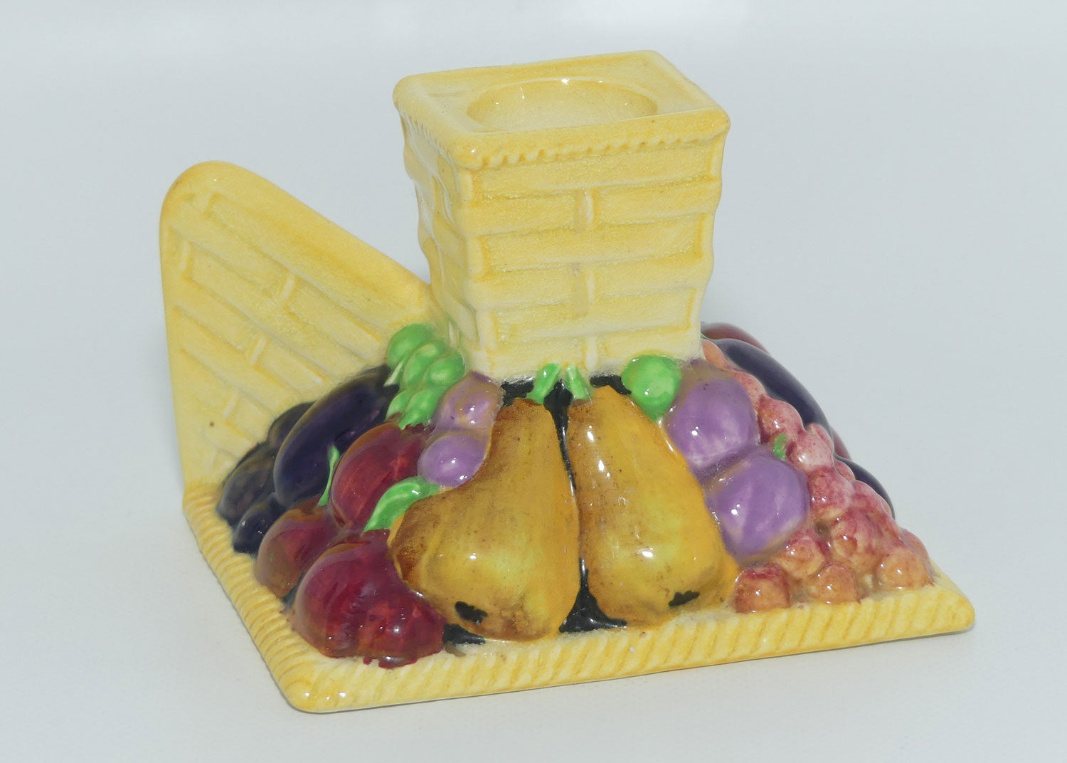 Carlton Ware Embossed Fruit Basket fancy candle stick