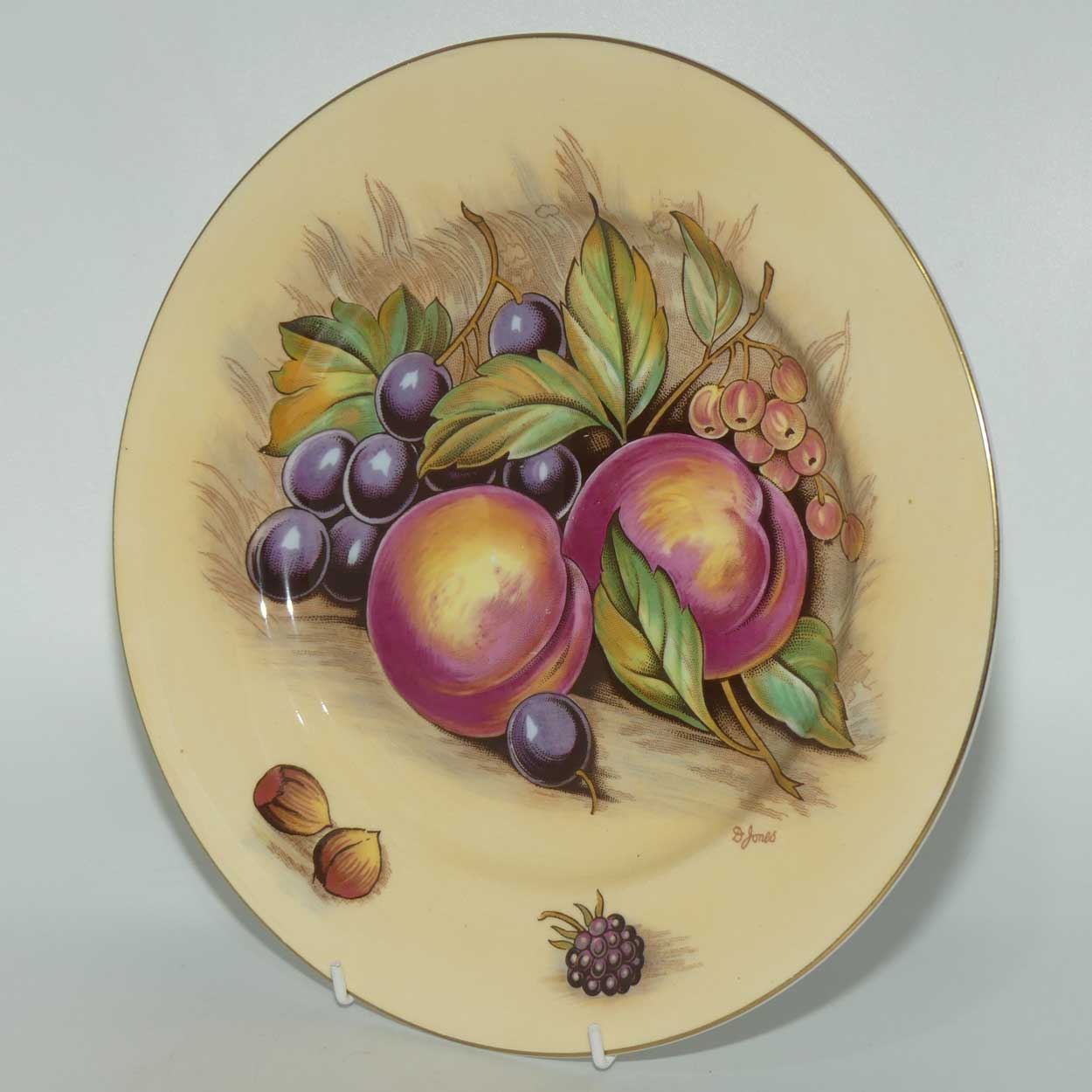 Aynsley Fruit Orchard Gold plate D Jones