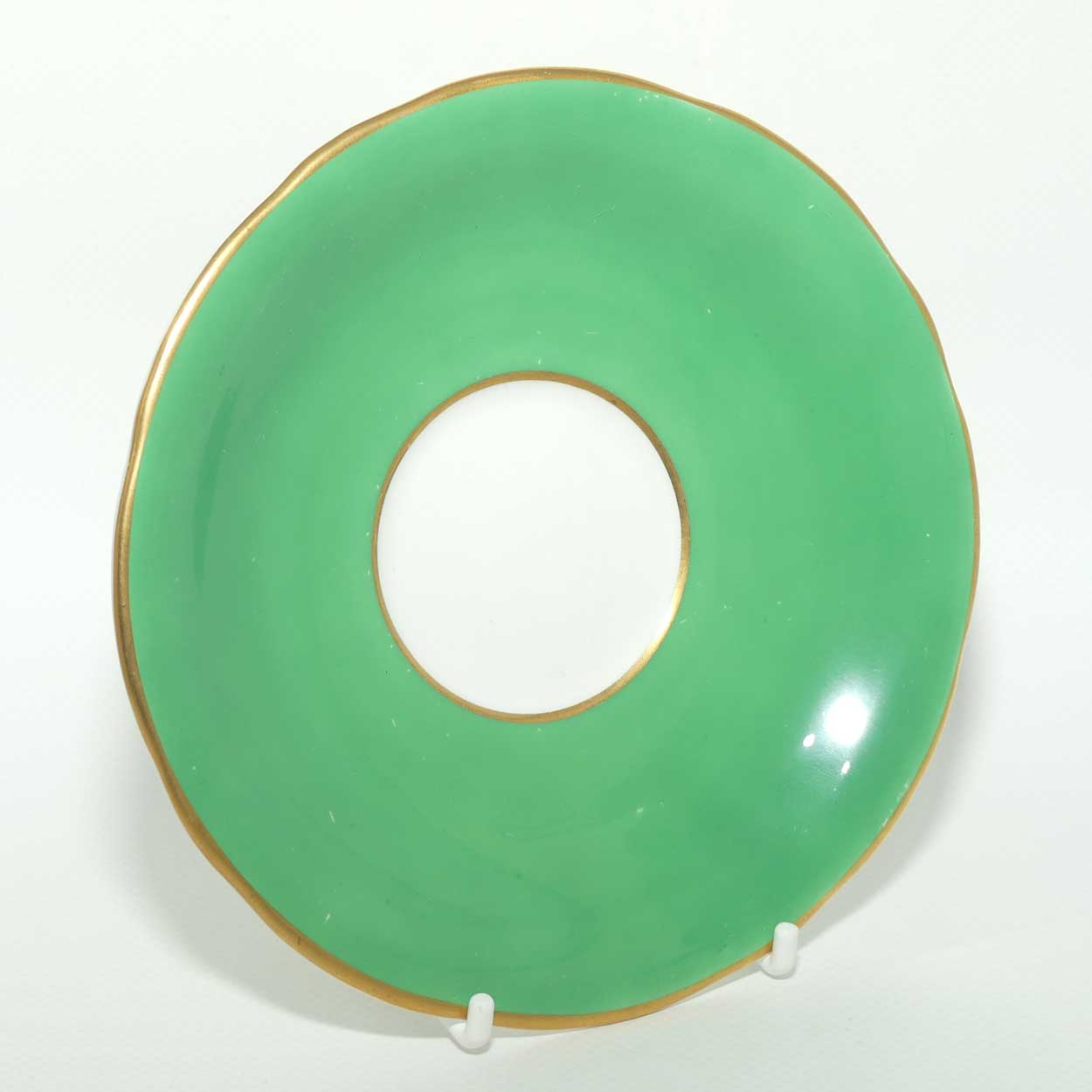 Aynsley Fruit trio by D Jones | Cup interior decorated | Green trim