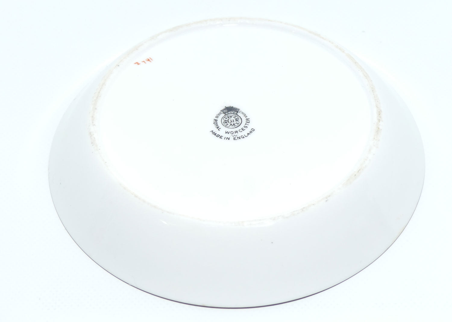 Royal Worcester hand painted fruit pin dish | L Maybury