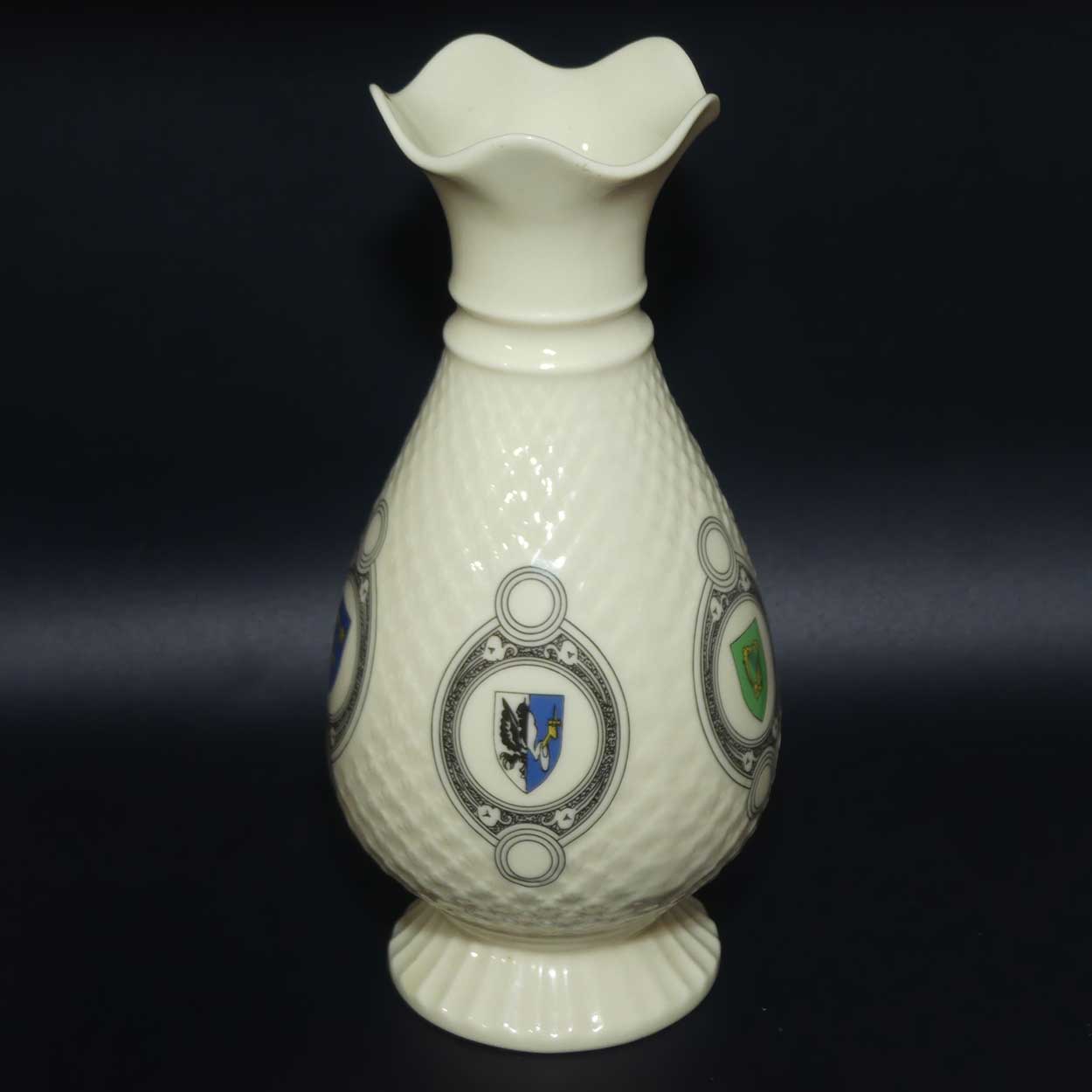 Belleek Gaelic Athletic Association 100 Year commemorative vase | Brown Mark