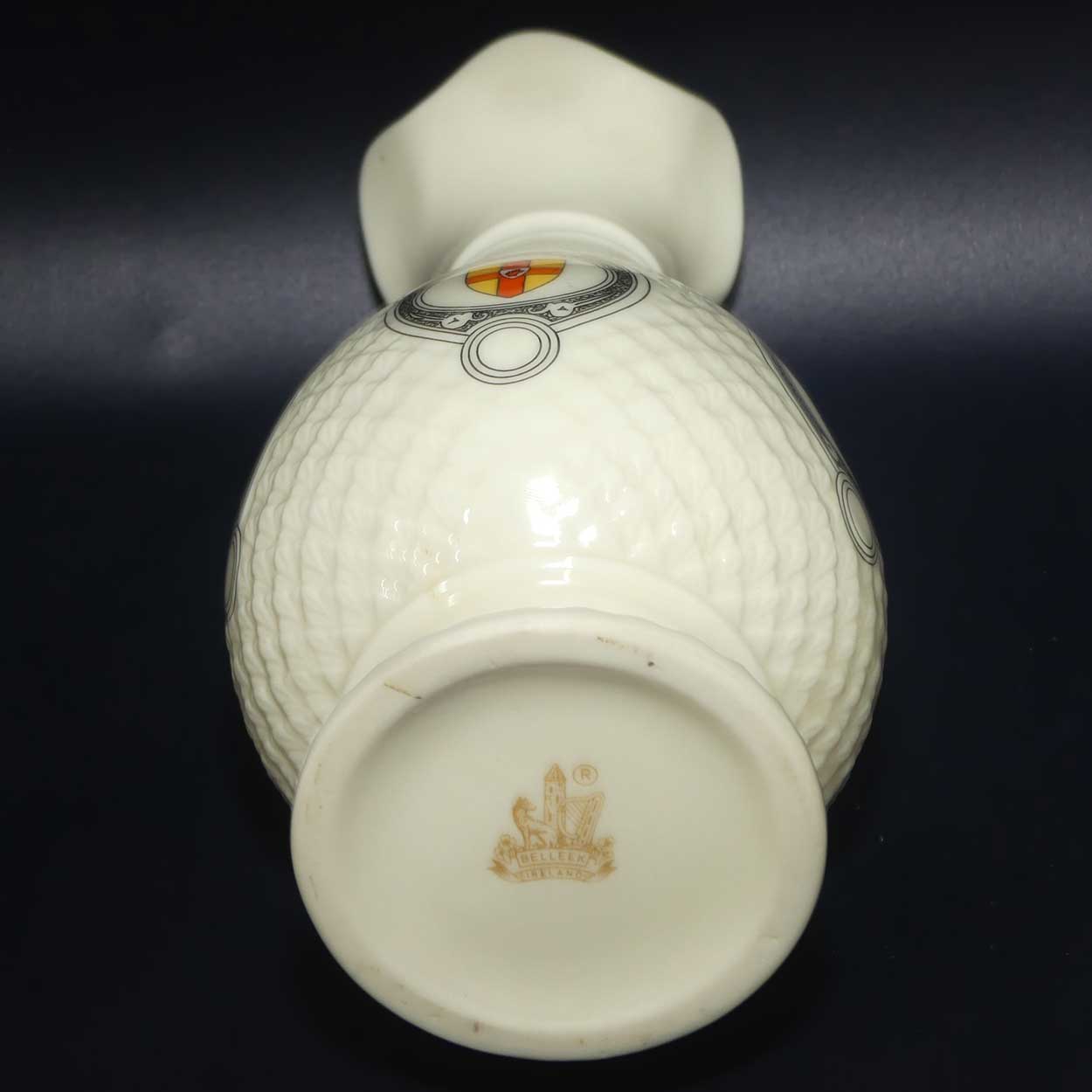 Belleek Gaelic Athletic Association 100 Year commemorative vase | Brown Mark