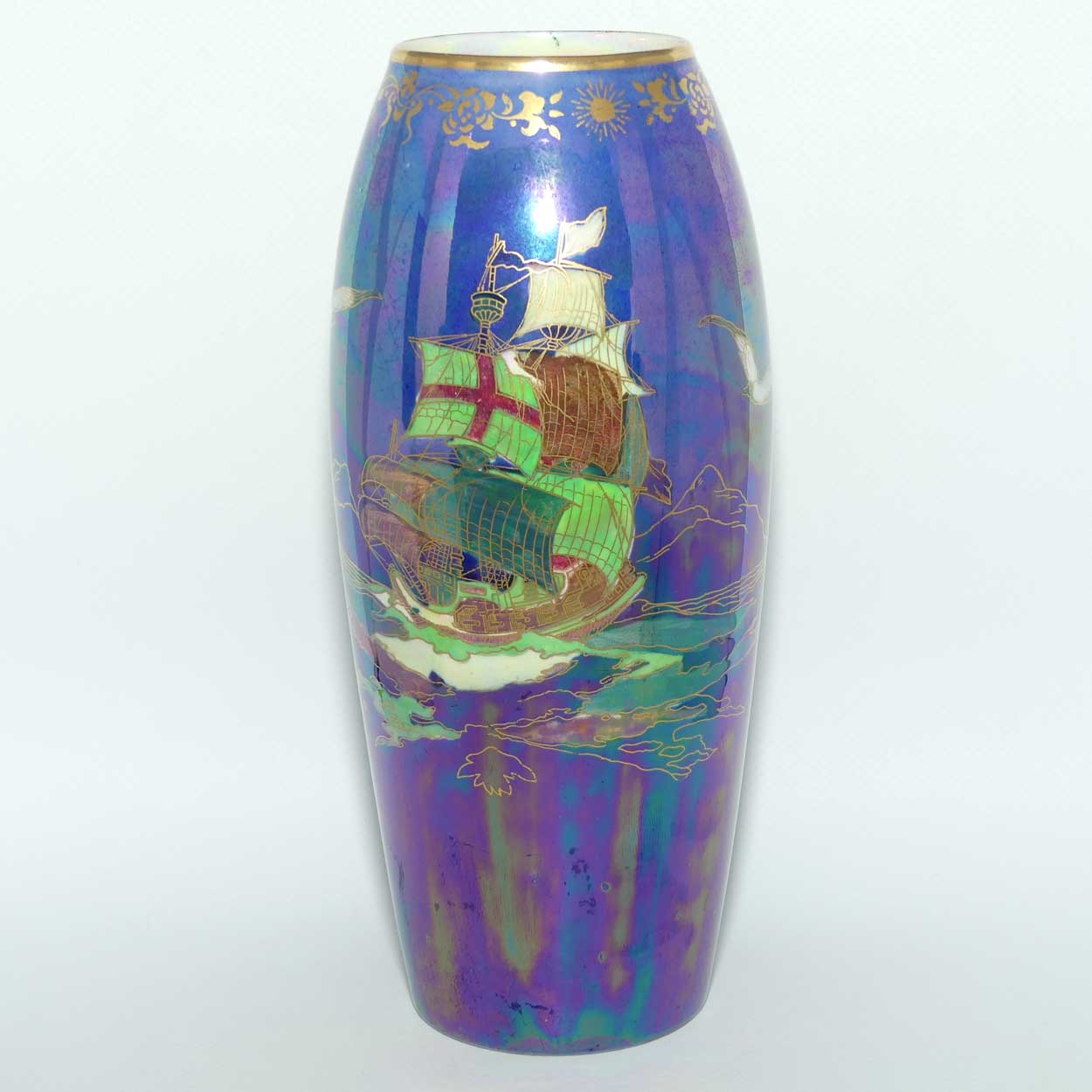Devon Lustrine Fieldings Galleon vase