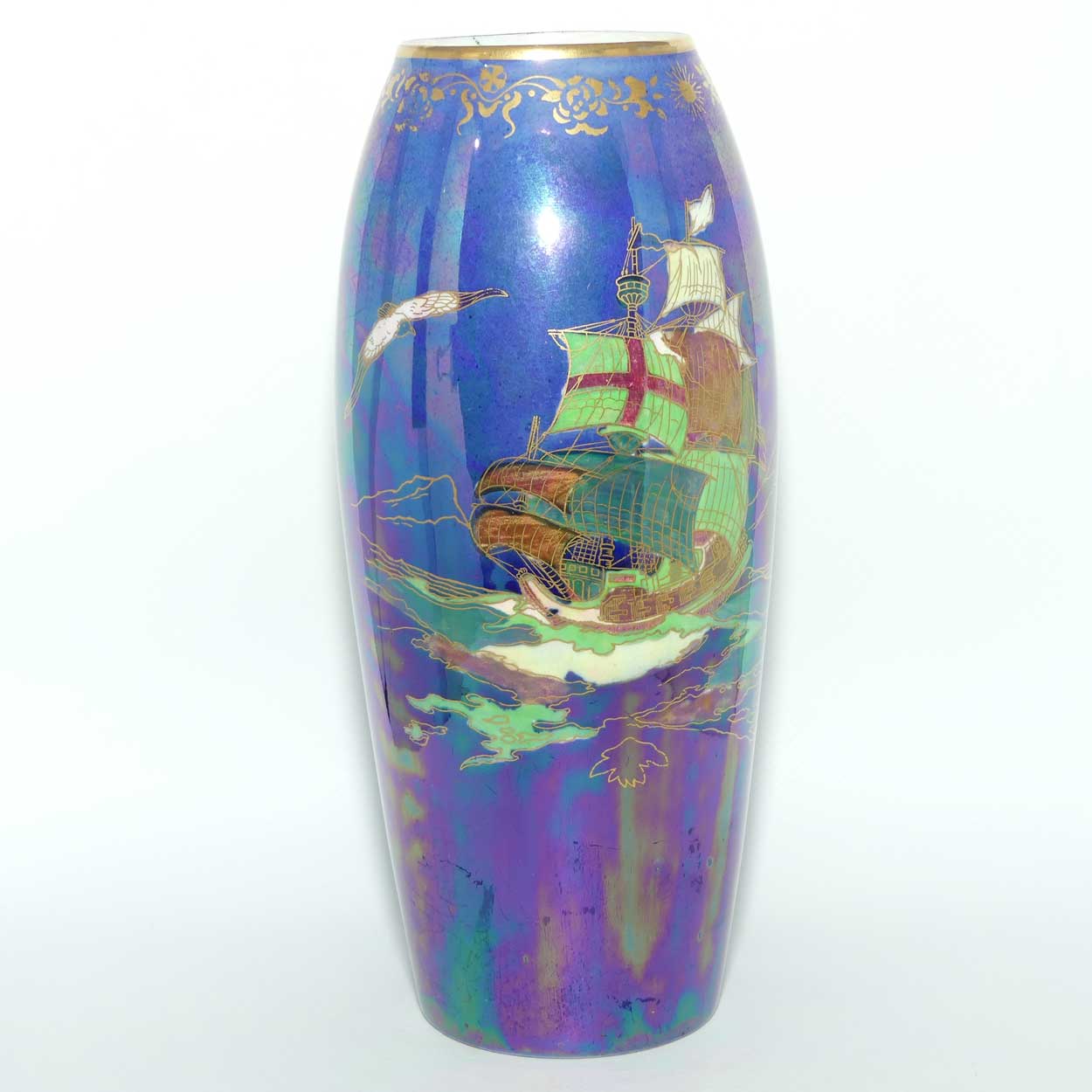 Devon Lustrine Fieldings Galleon vase