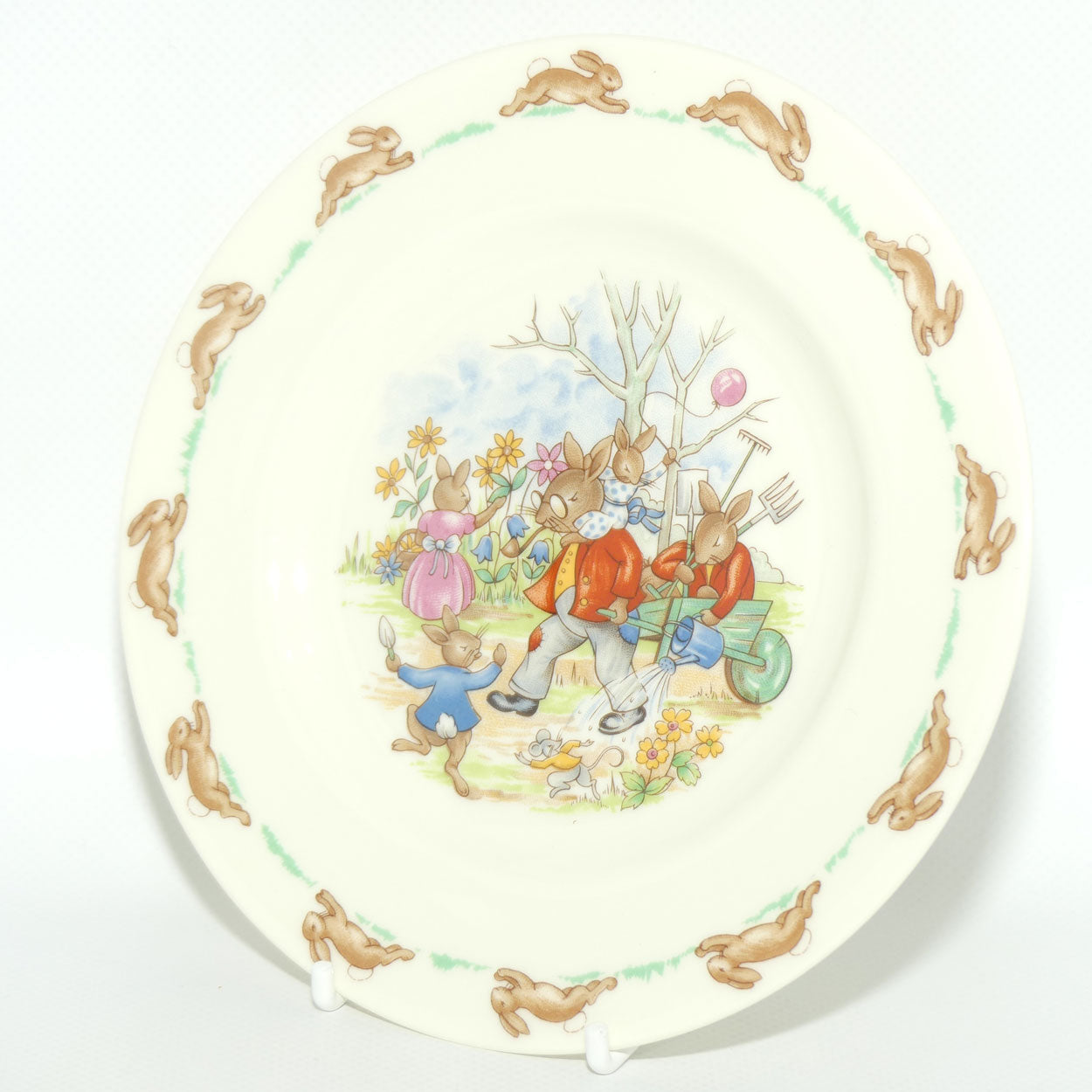 Royal Doulton Bunnykins Family in the Garden plate | 16.5cm diam