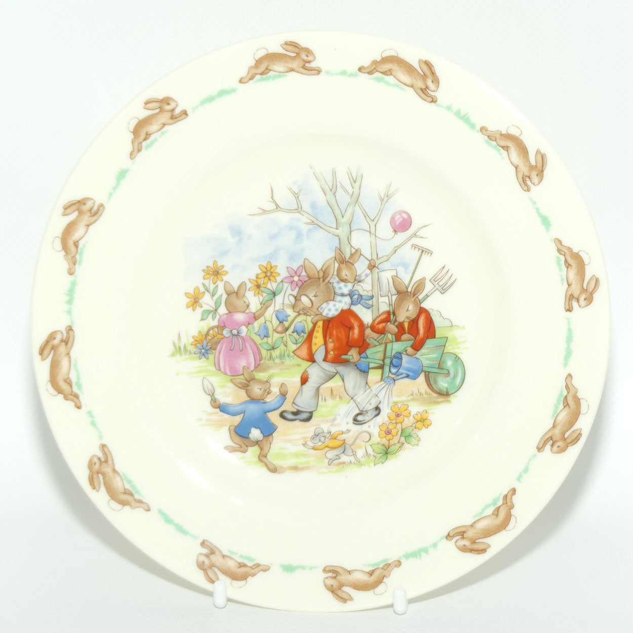Royal Doulton Bunnykins Family in the Garden plate | 16.5cm diam