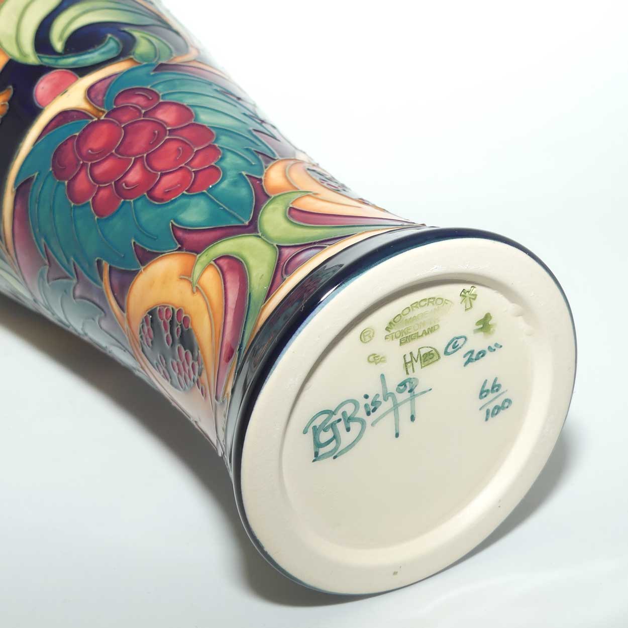 Moorcroft Garnet Apple vase | Shape 112/14 | Ltd Ed 66/100