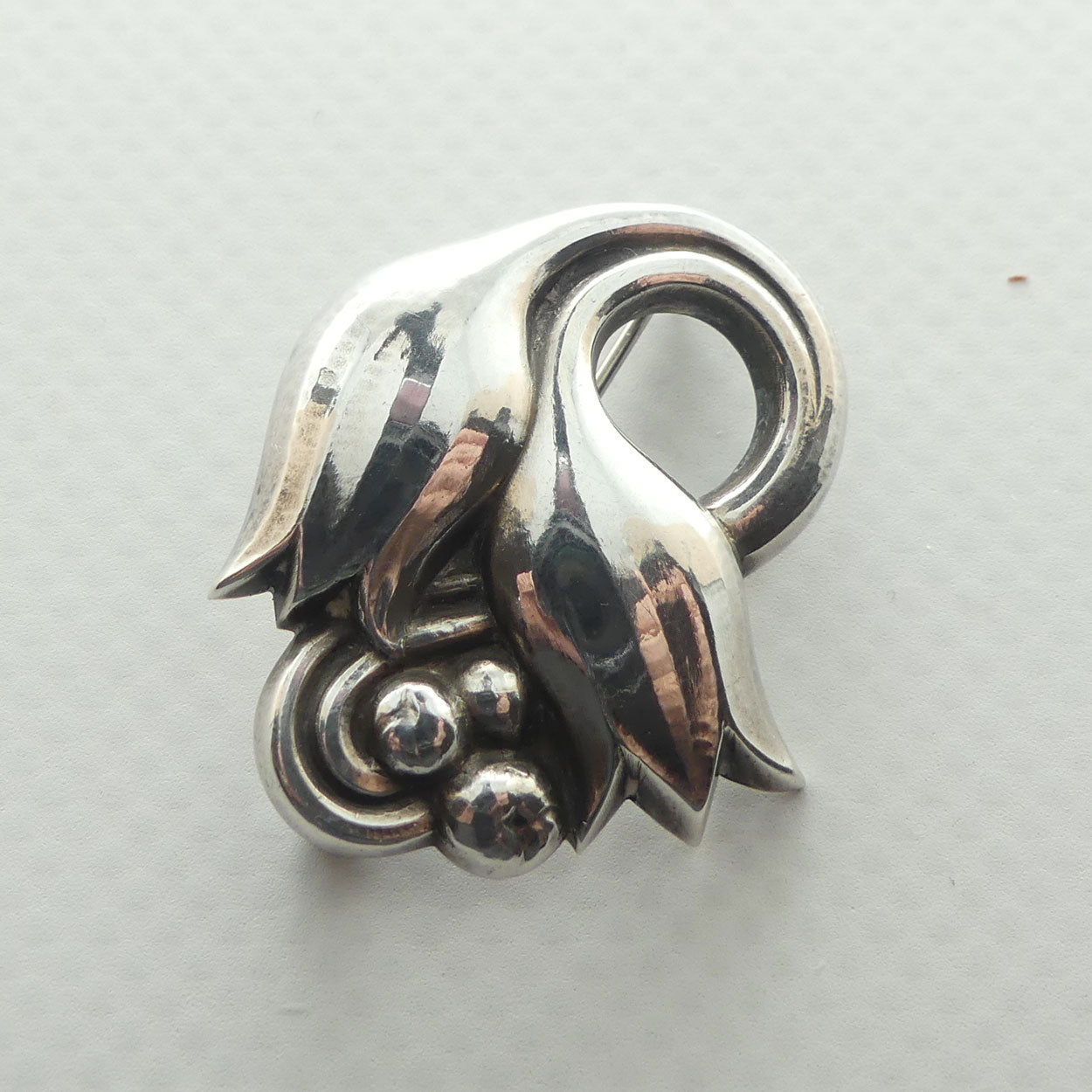 Georg Jensen Sterling Silver Denmark | Tulip Pin Brooch | 100A