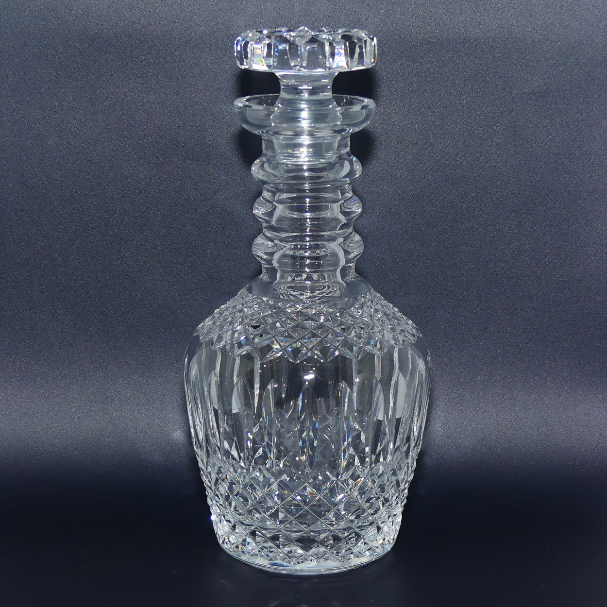 Waterford Crystal Georgian style ring neck Spirits decanter