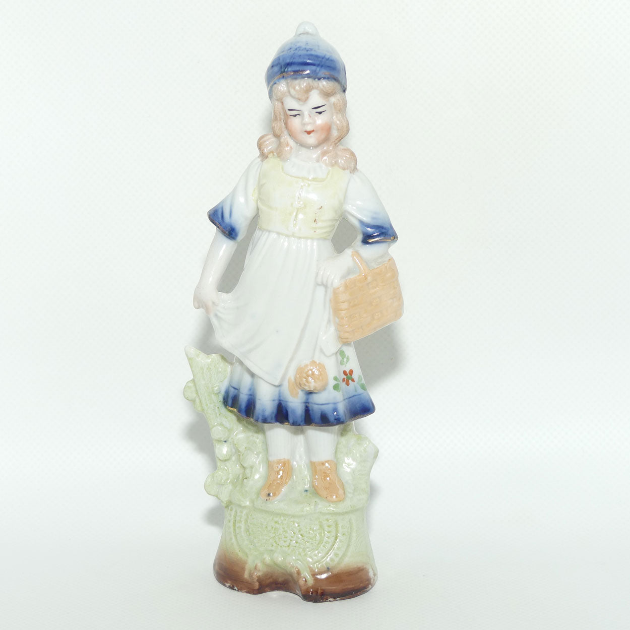German Glazed Girl figurine c.1900 | Numbered 5953