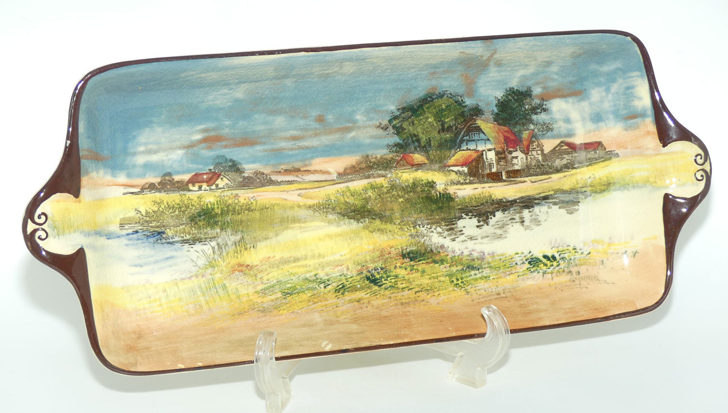 Royal Doulton English Cottages A giant York sandwich tray D4390