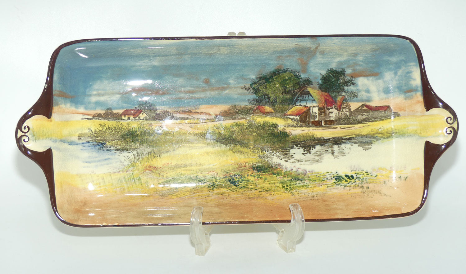 Royal Doulton English Cottages A giant York sandwich tray D4390