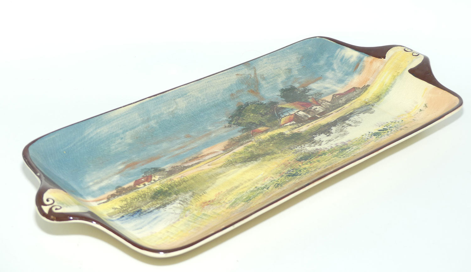 Royal Doulton English Cottages A giant York sandwich tray D4390