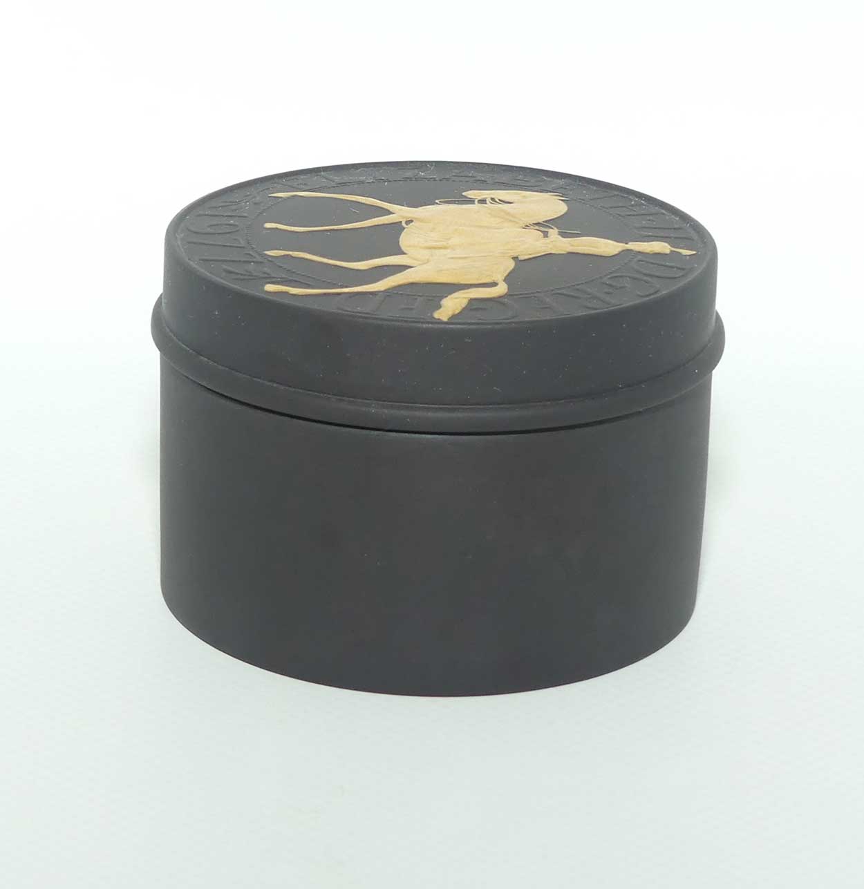 Wedgwood Basalt and Gilt trinket box | Queen Elizabeth II Silver Jubilee 1977