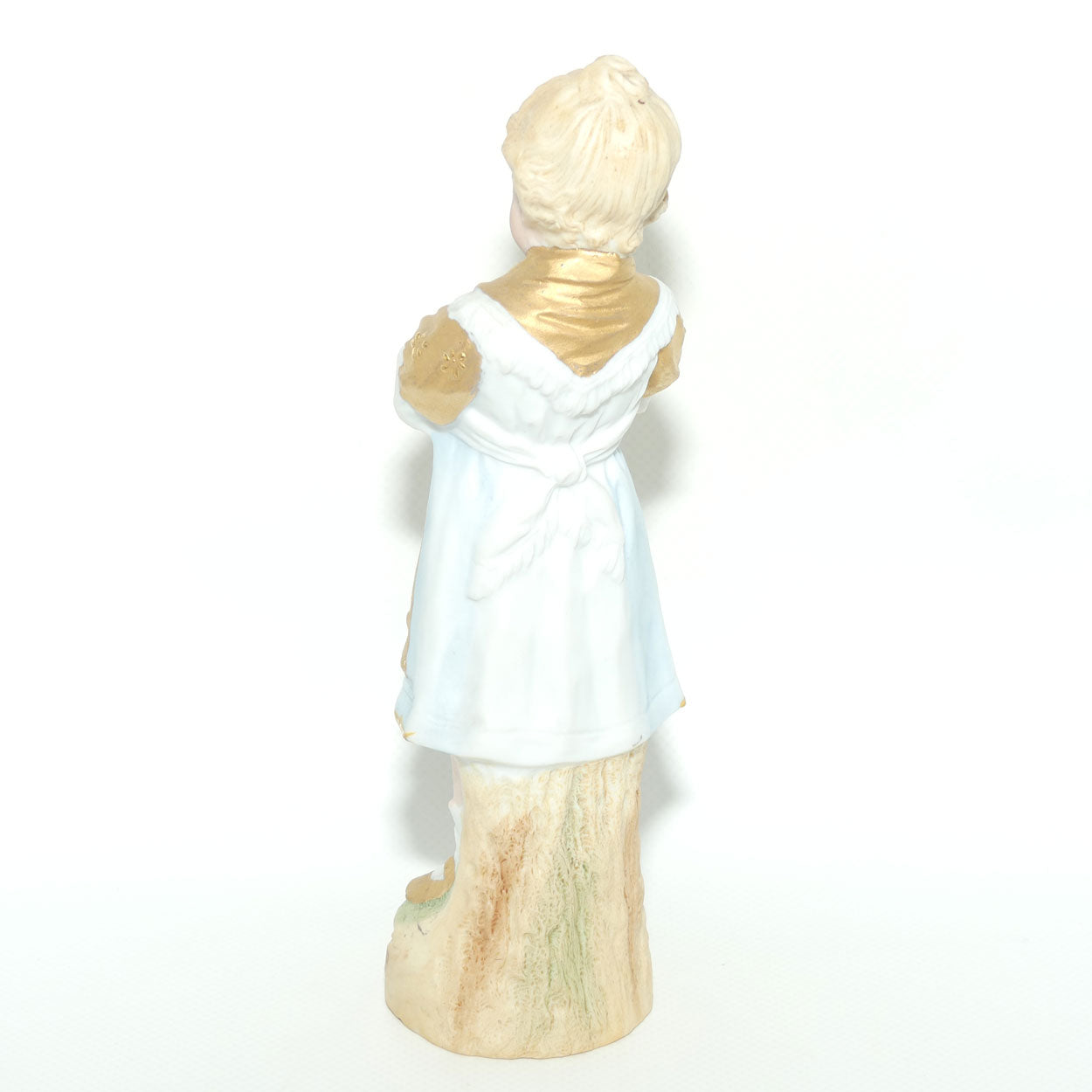 Victorian era Gilt Bisque figure of a Girl