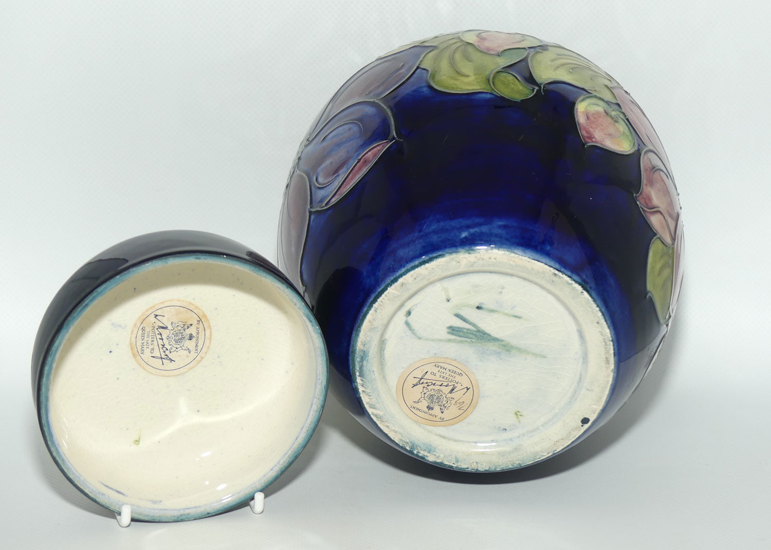 Walter Moorcroft Clematis (Blue) large size lidded ginger jar