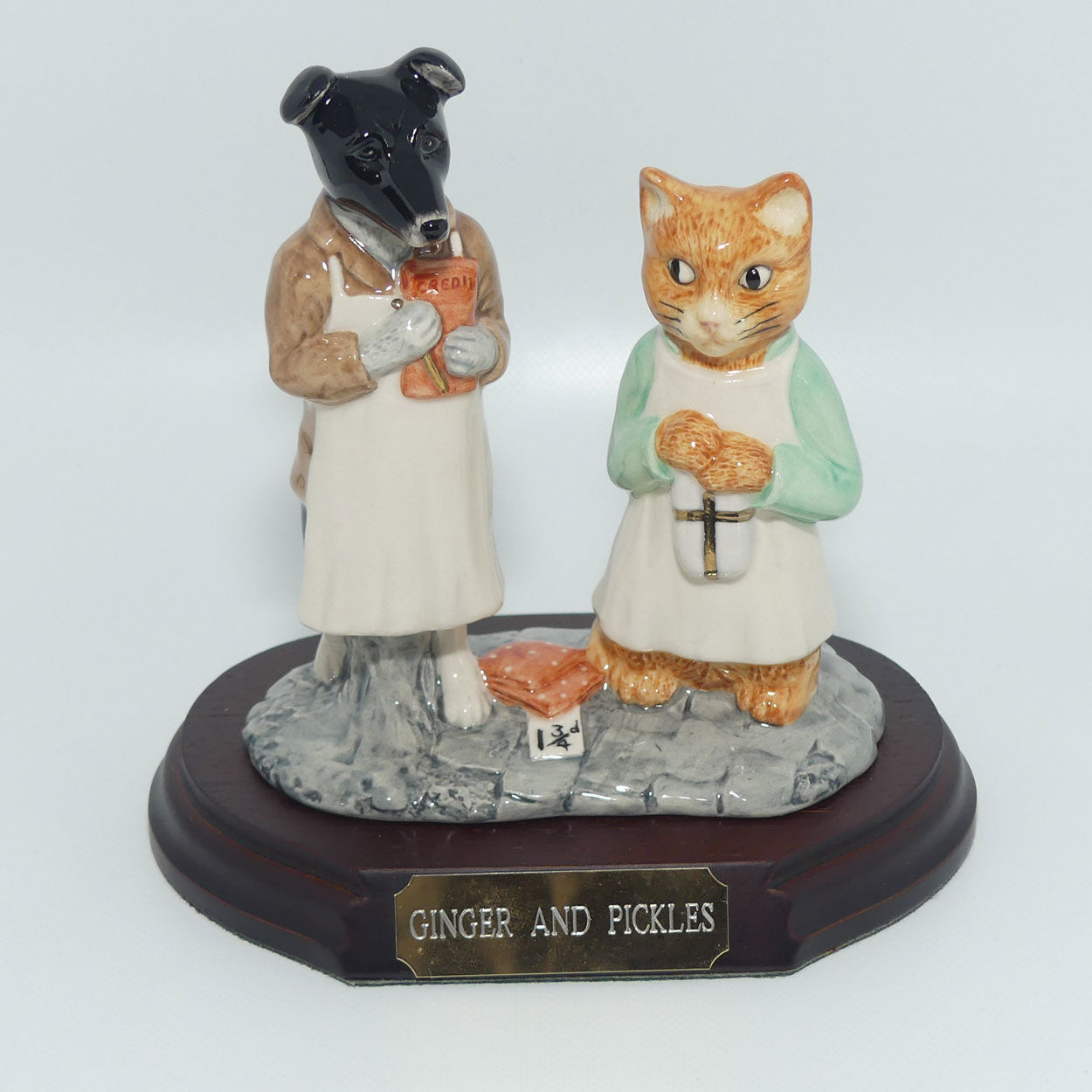 Beswick Beatrix Potter Ginger and Pickles tableau