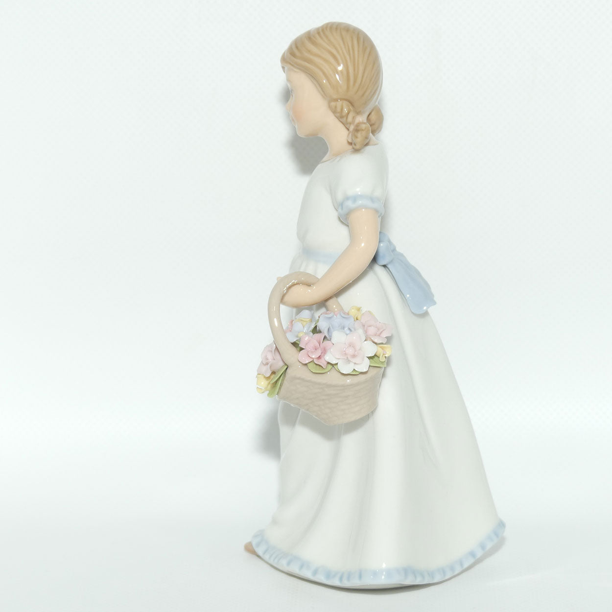 ADORA Cosmos Fine Porcelain | Girl With Basket of Flowers Figurine | #1