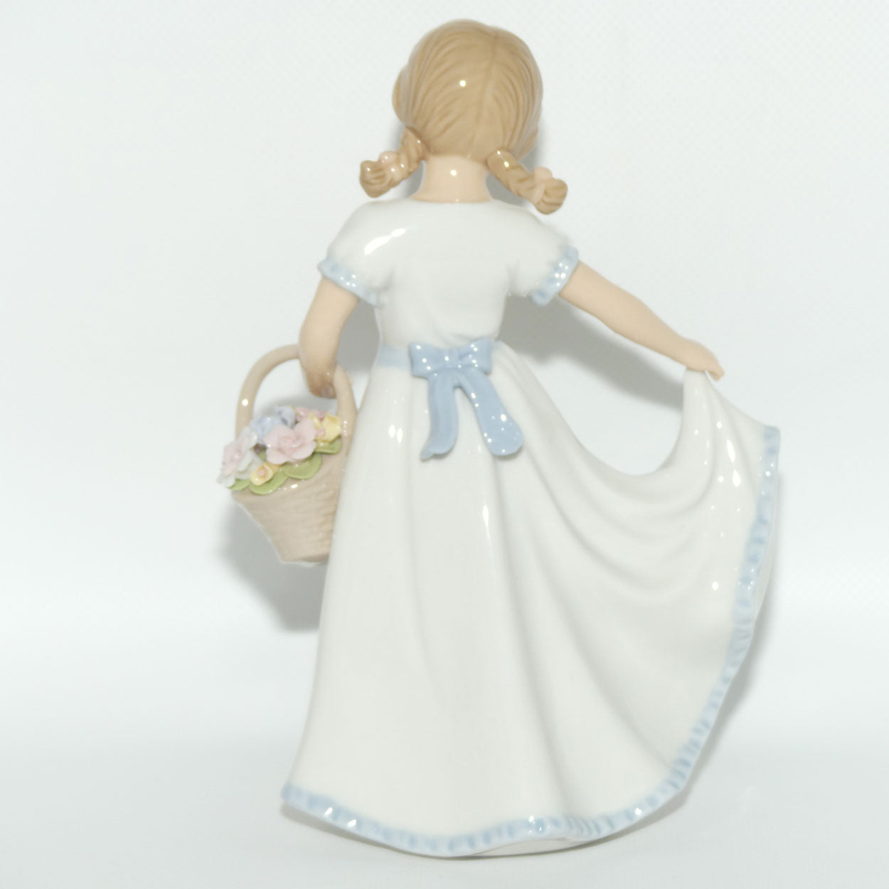 ADORA Cosmos Fine Porcelain | Girl With Basket of Flowers Figurine | #1