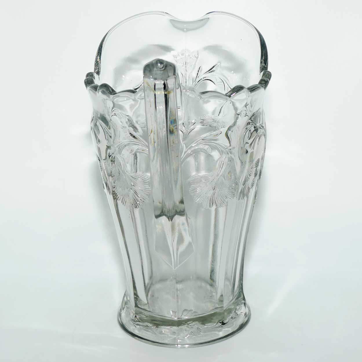 Early American Pressed Glass jug | Lancaster Carnation pattern