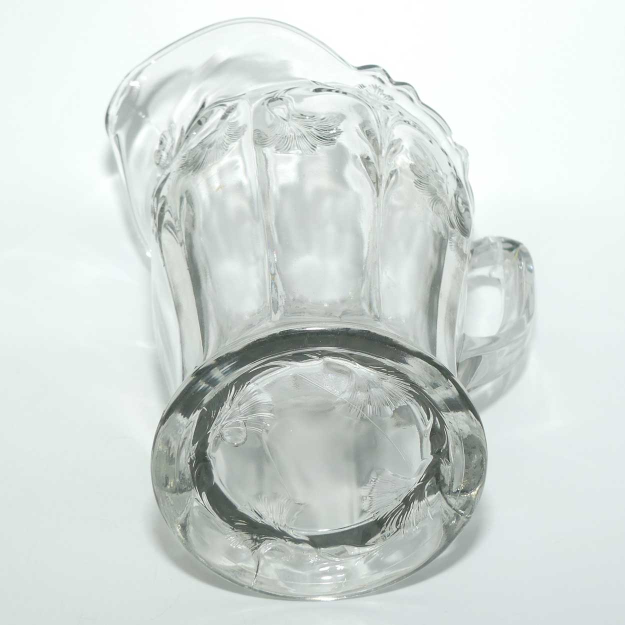 Early American Pressed Glass jug | Lancaster Carnation pattern