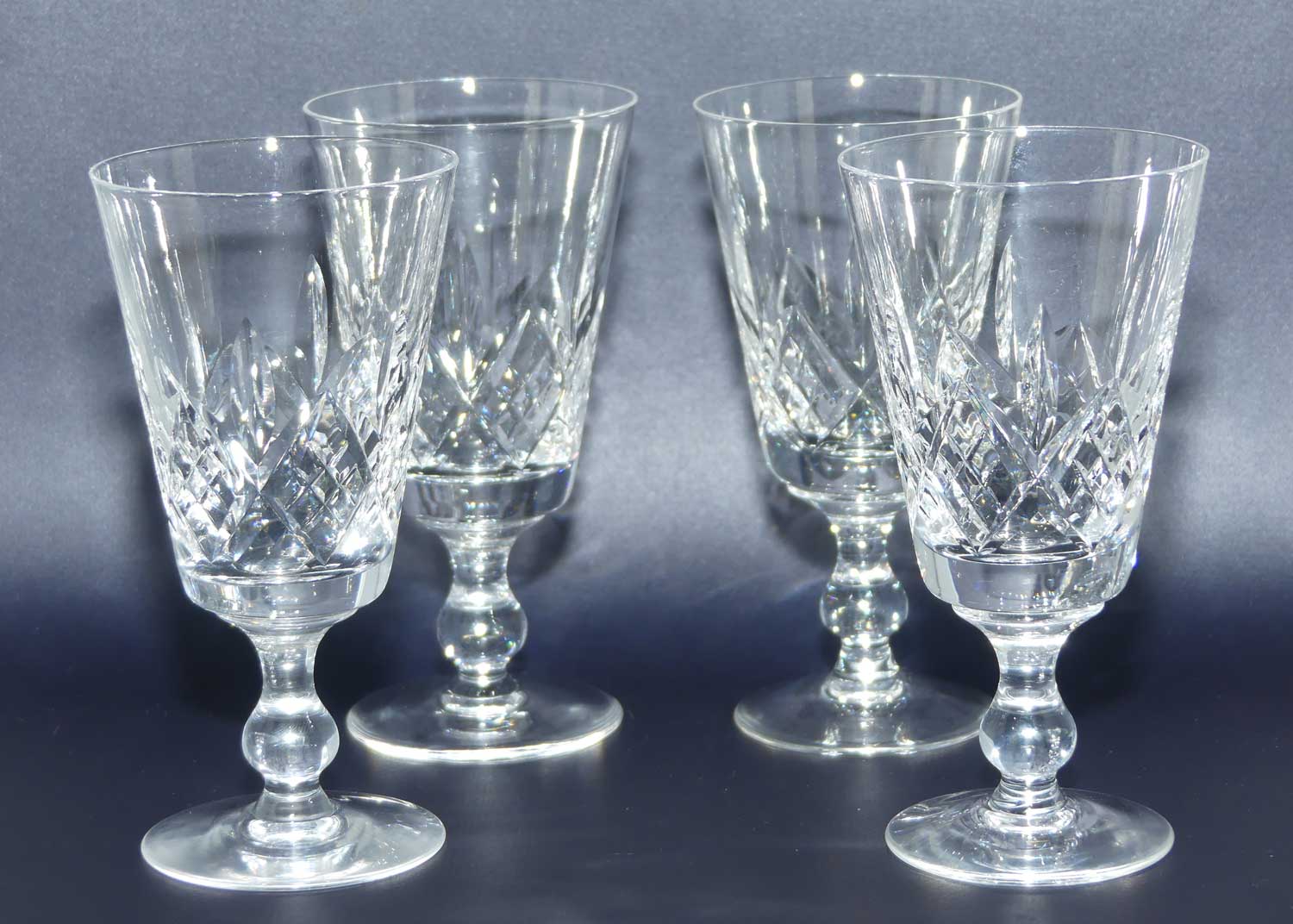 Stuart Crystal | Glengarry pattern | set 4 Wine glasses | 100ml