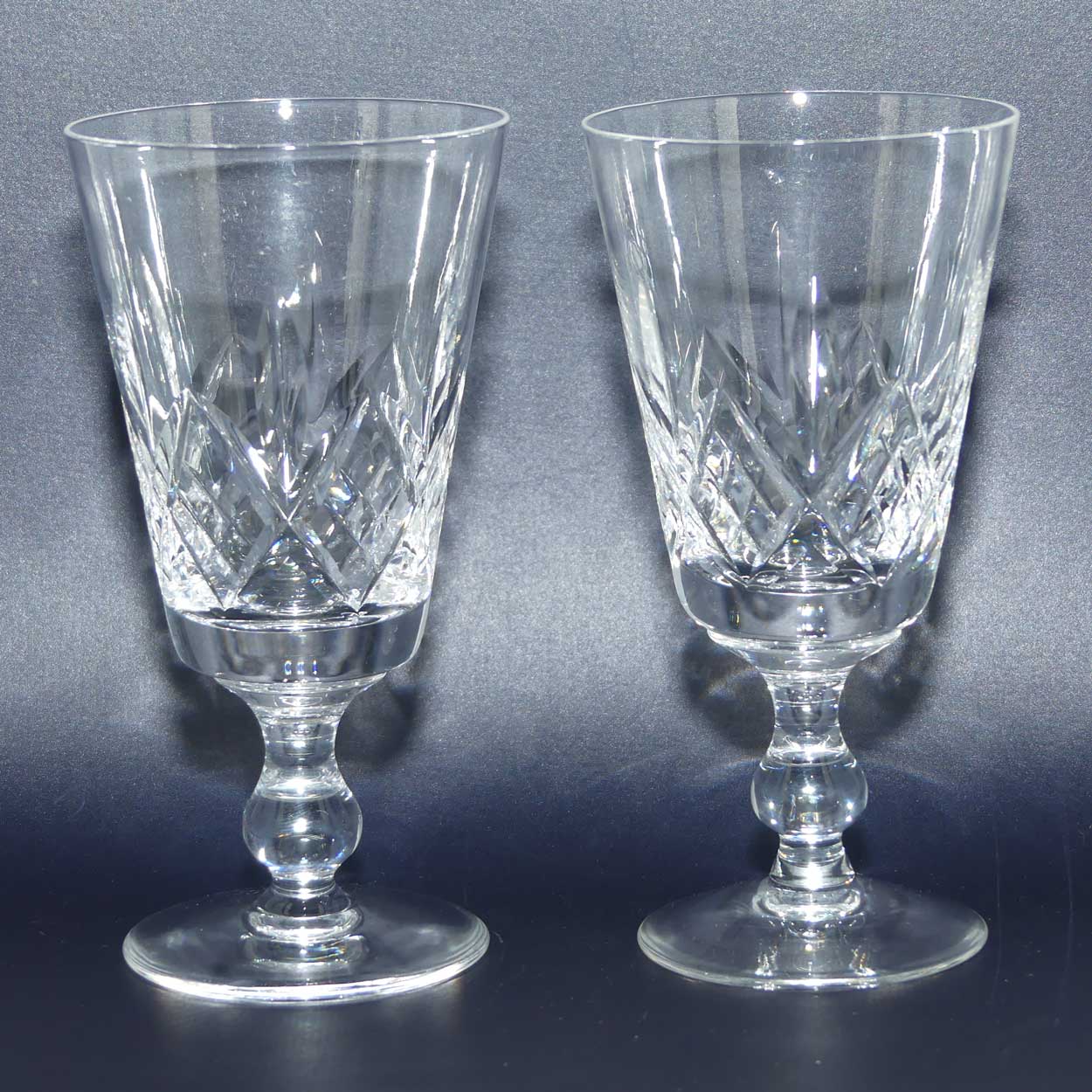 Stuart Crystal | Glengarry pattern | set 4 Wine glasses | 100ml