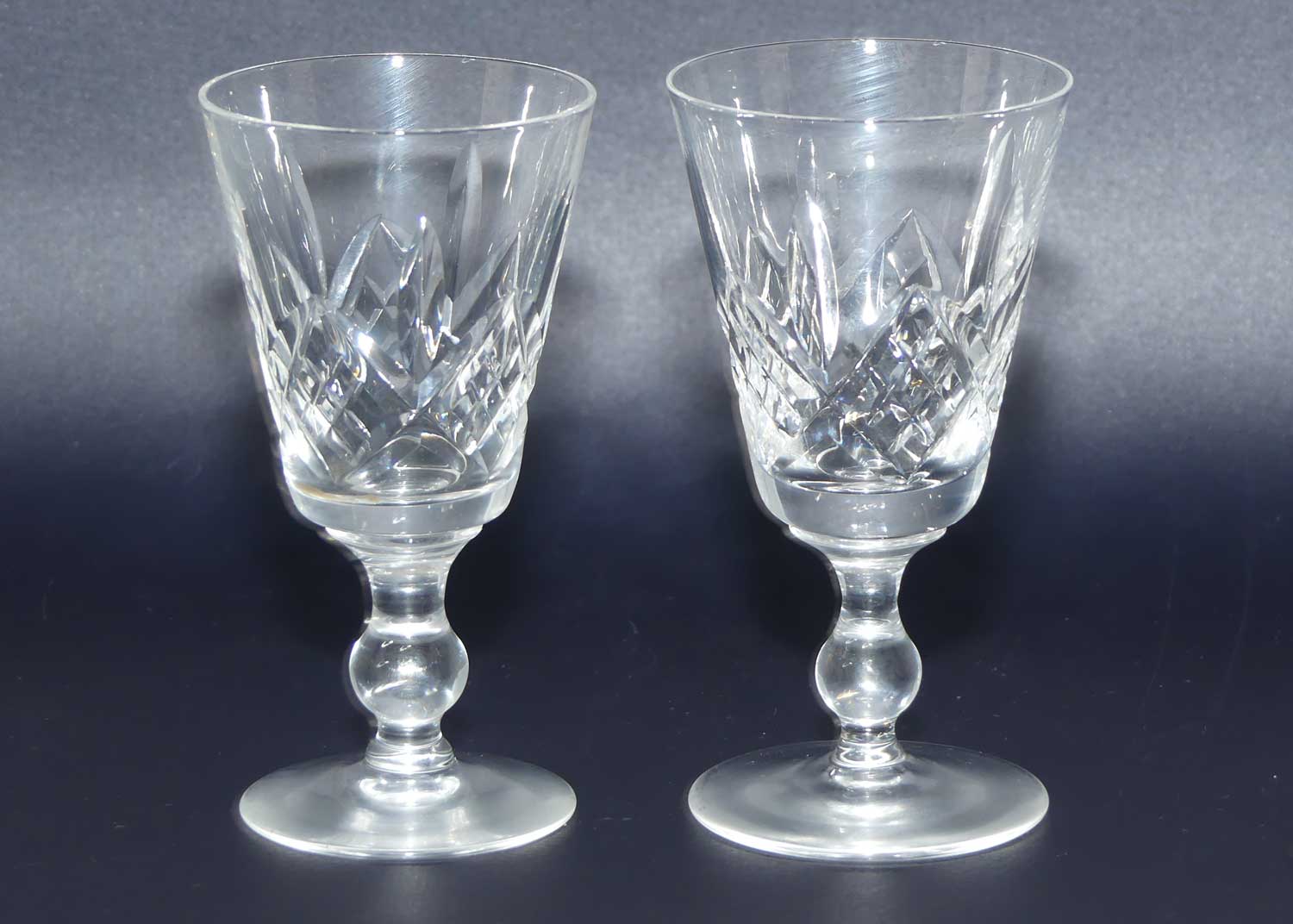 Stuart Crystal | Glengarry pattern | set 4 Liqueur or Port glasses | 50ml | #1