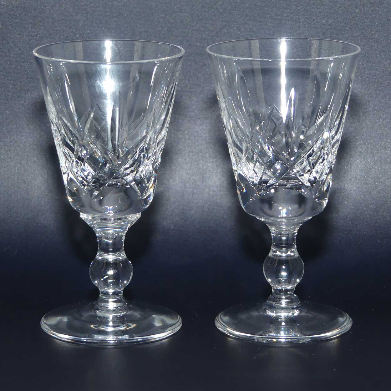 Stuart Crystal | Glengarry pattern | set 4 Liqueur or Port glasses | 50ml | #2