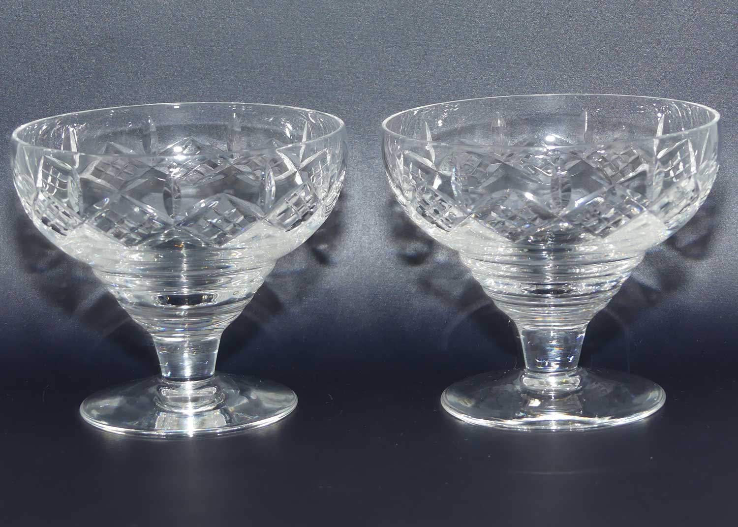 Stuart Crystal | Glengarry pattern | set 6 compotes