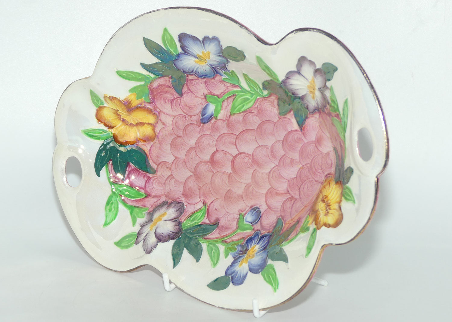 Maling Godetia pattern twin handle tray | 6552